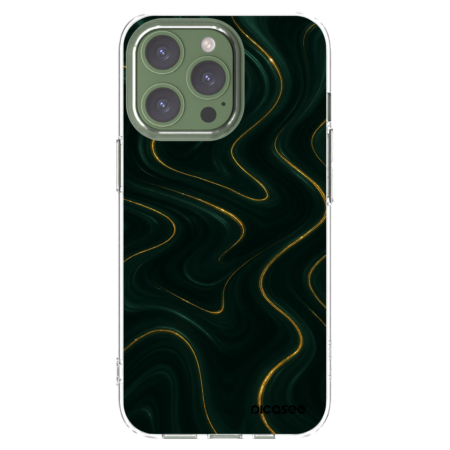 Picasee silikonový průhledný obal pro Apple iPhone 13 Pro - Vawes