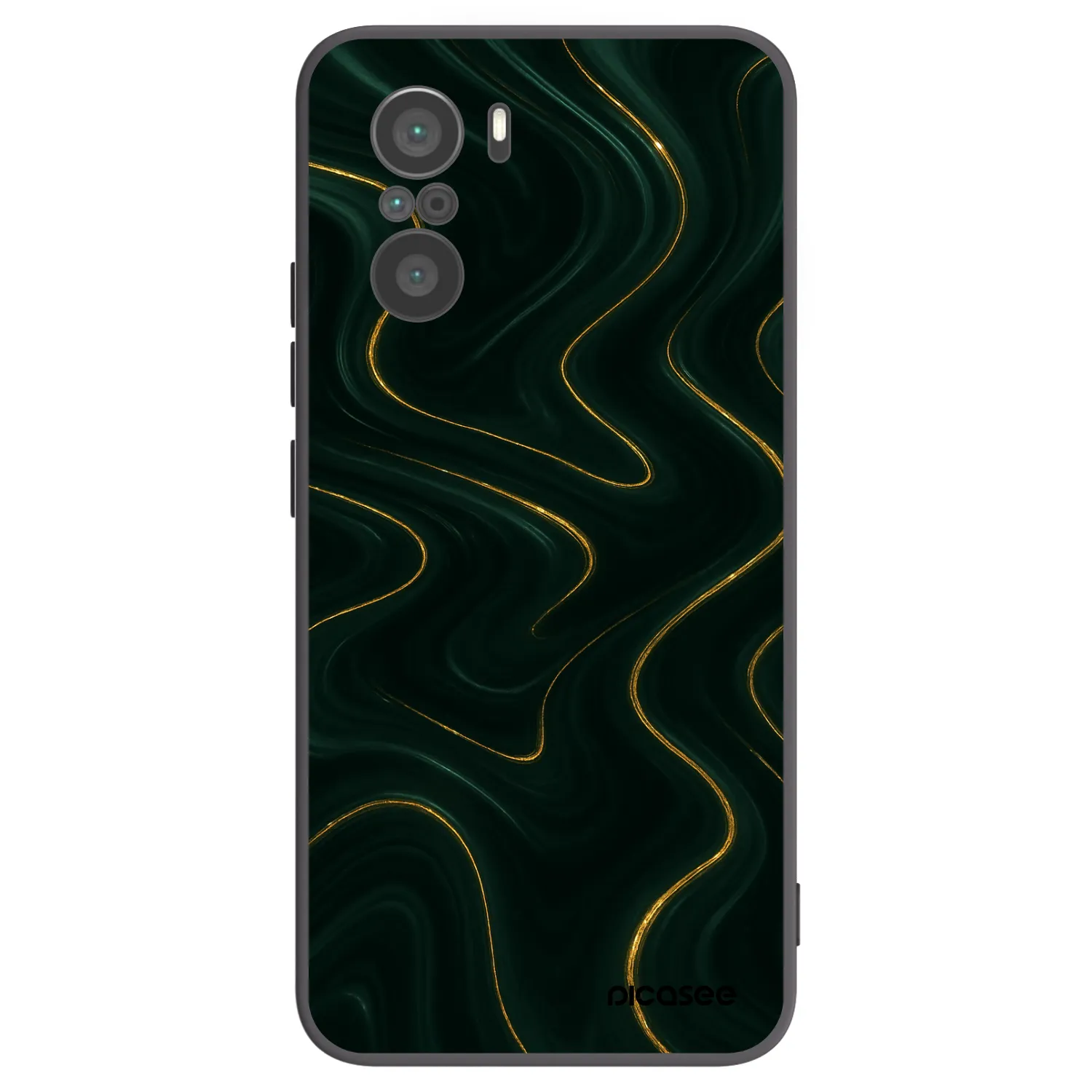 Picasee silikonový černý obal pro Xiaomi Poco F3 - Vawes