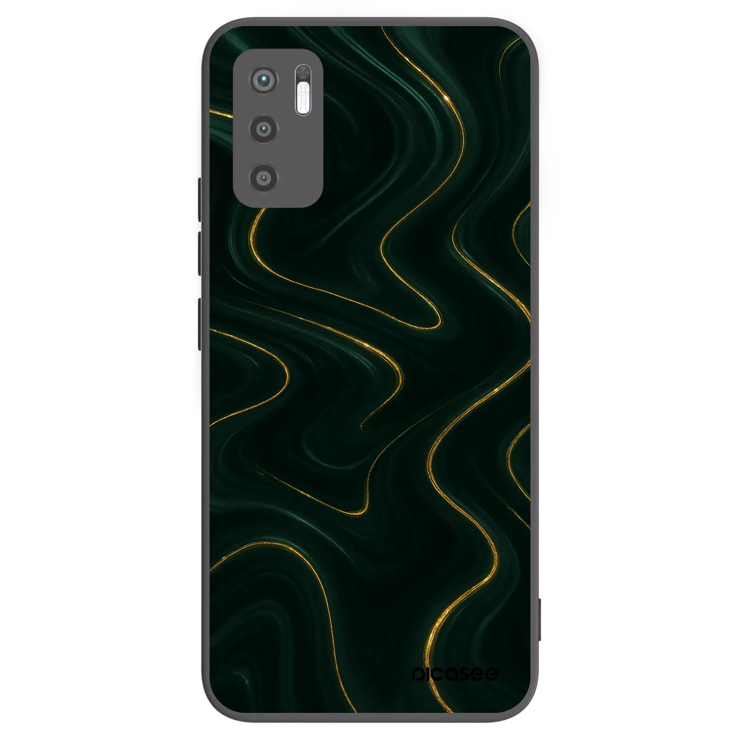 Picasee silikonový černý obal pro Xiaomi Redmi Note 10 5G - Vawes