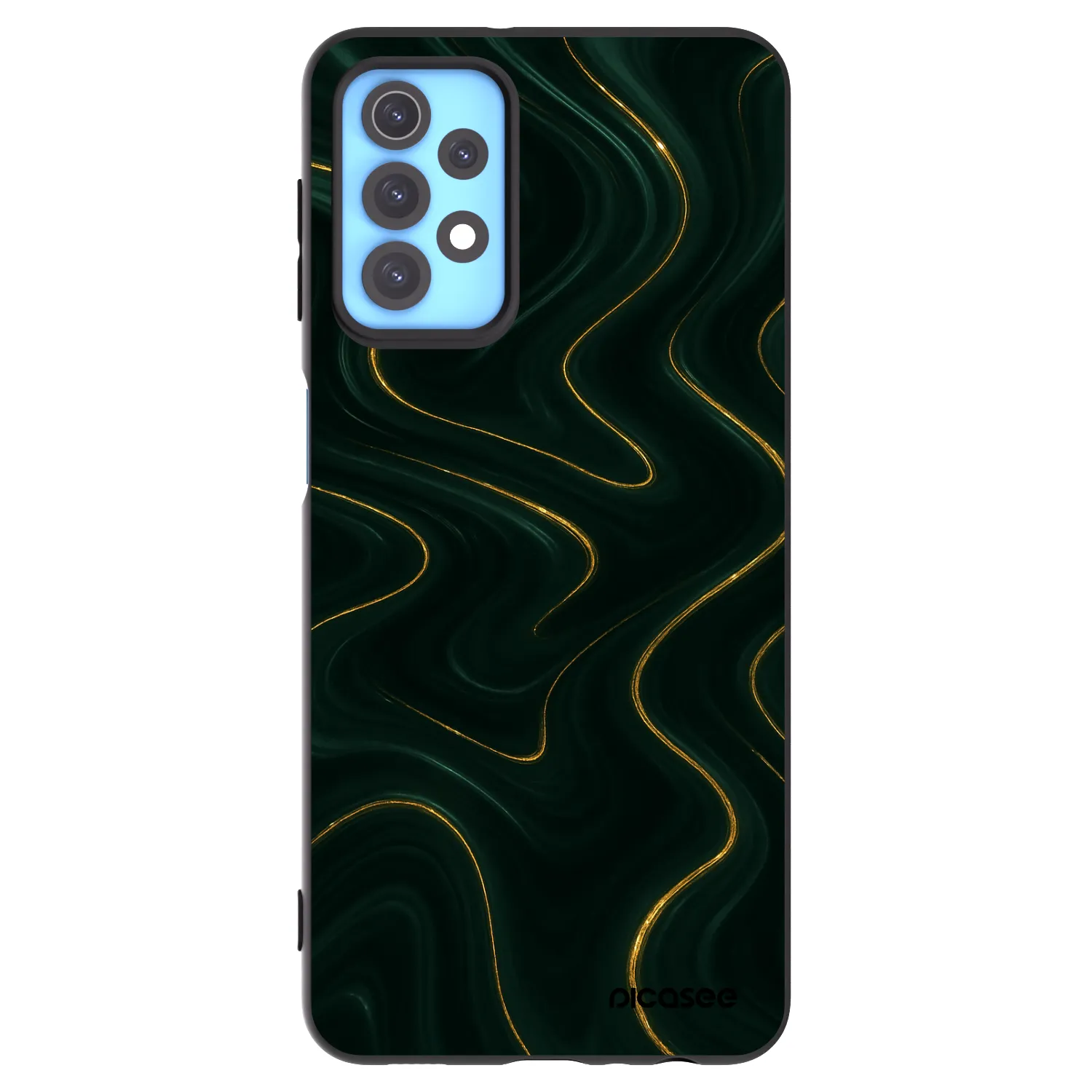 Picasee silikonový černý obal pro Samsung Galaxy A32 4G SM-A325F - Vawes