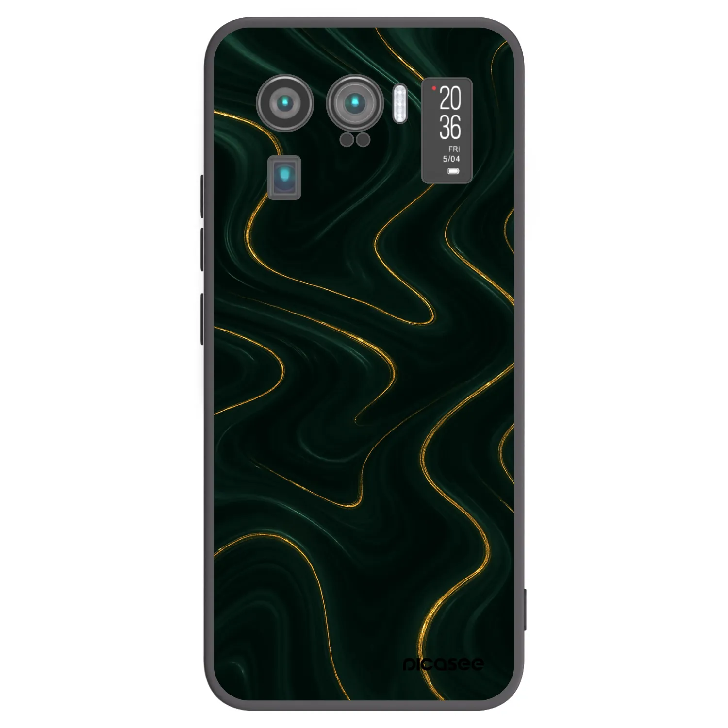 Picasee silikonový černý obal pro Xiaomi Mi 11 Ultra - Vawes