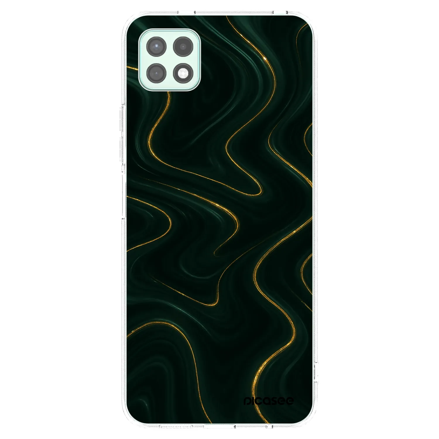 Picasee silikonový průhledný obal pro Samsung Galaxy A22 A226B 5G - Vawes