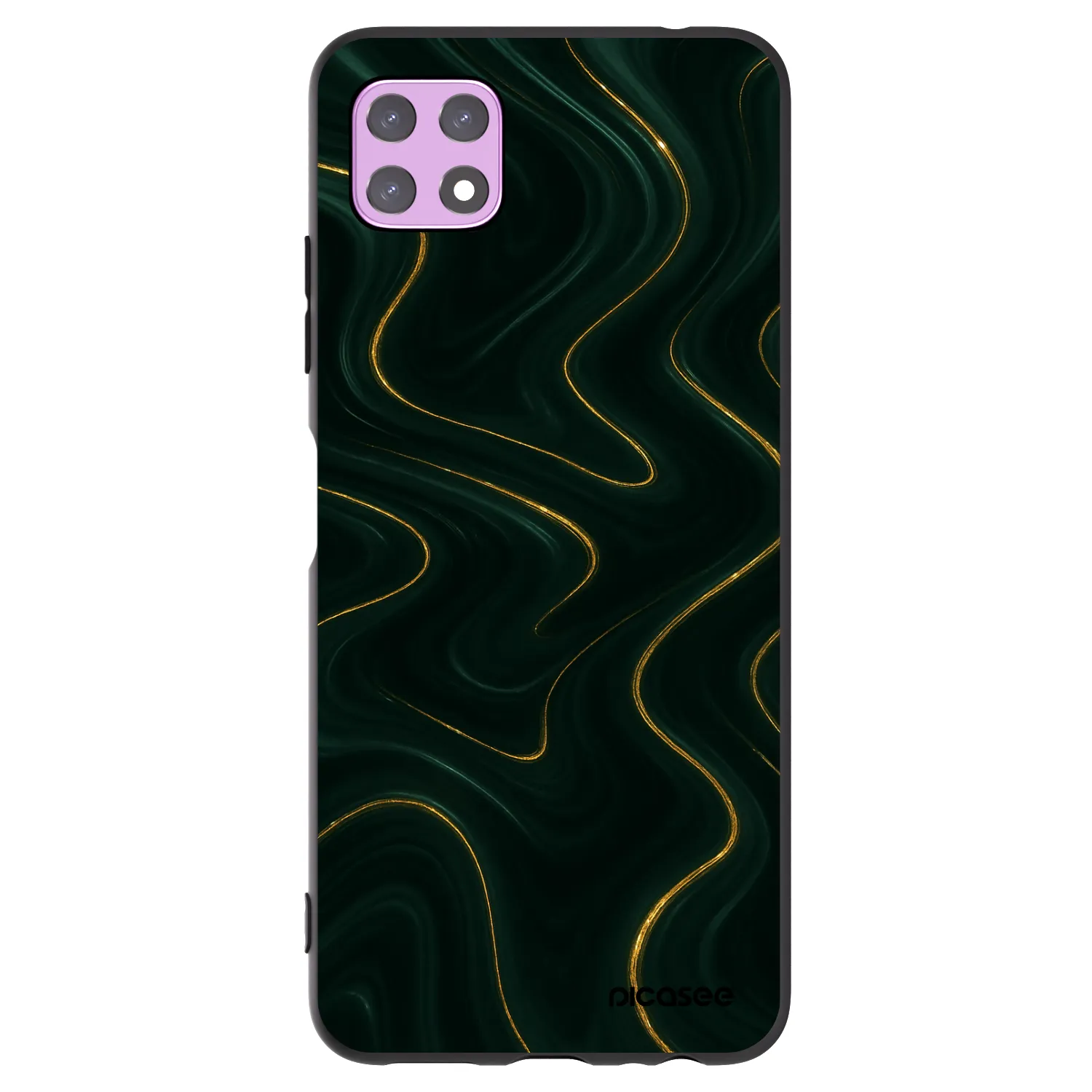 Picasee silikonový černý obal pro Samsung Galaxy A22 A226B 5G - Vawes