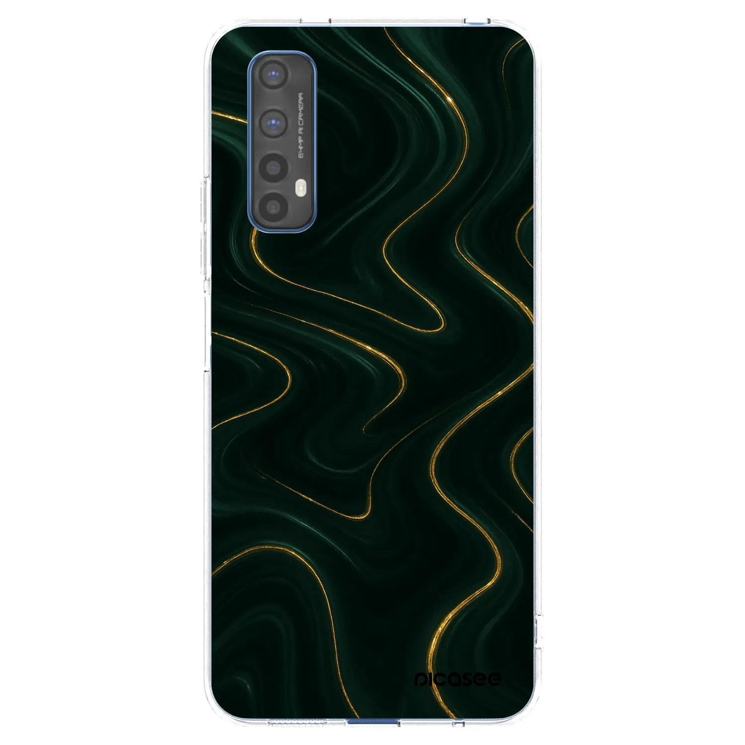 Picasee silikonový průhledný obal pro Realme 7 - Vawes