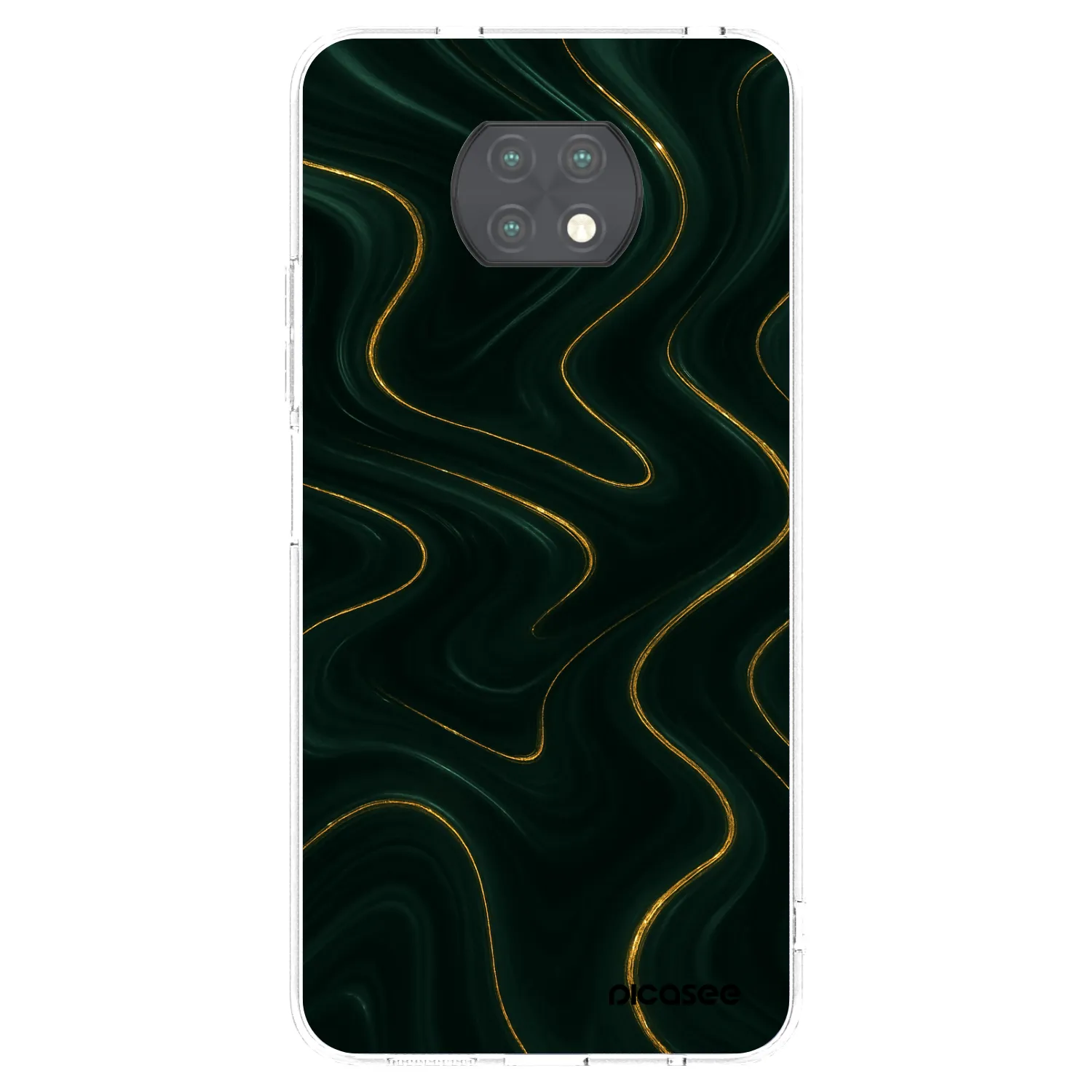 Picasee silikonový průhledný obal pro Xiaomi Redmi Note 9T - Vawes