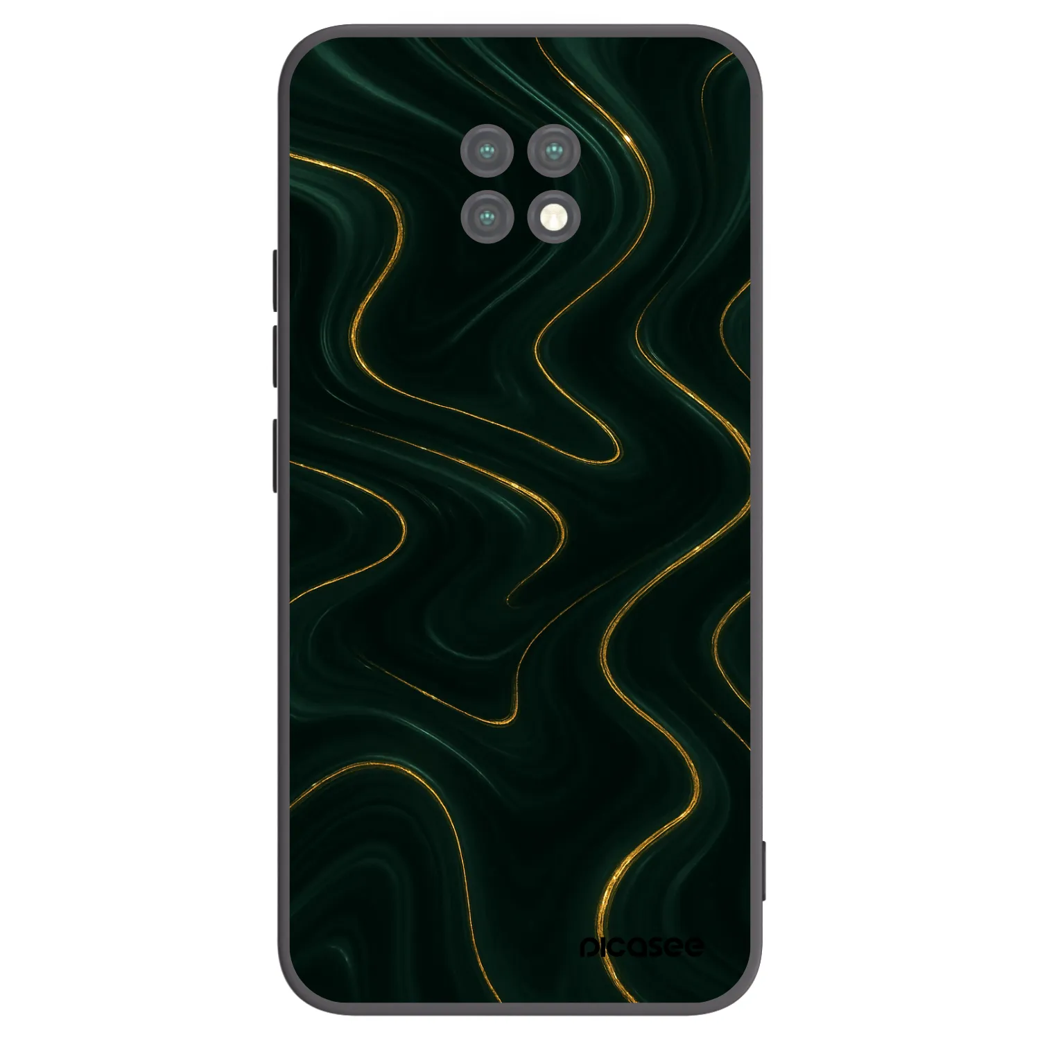 Picasee silikonový černý obal pro Xiaomi Redmi Note 9T - Vawes