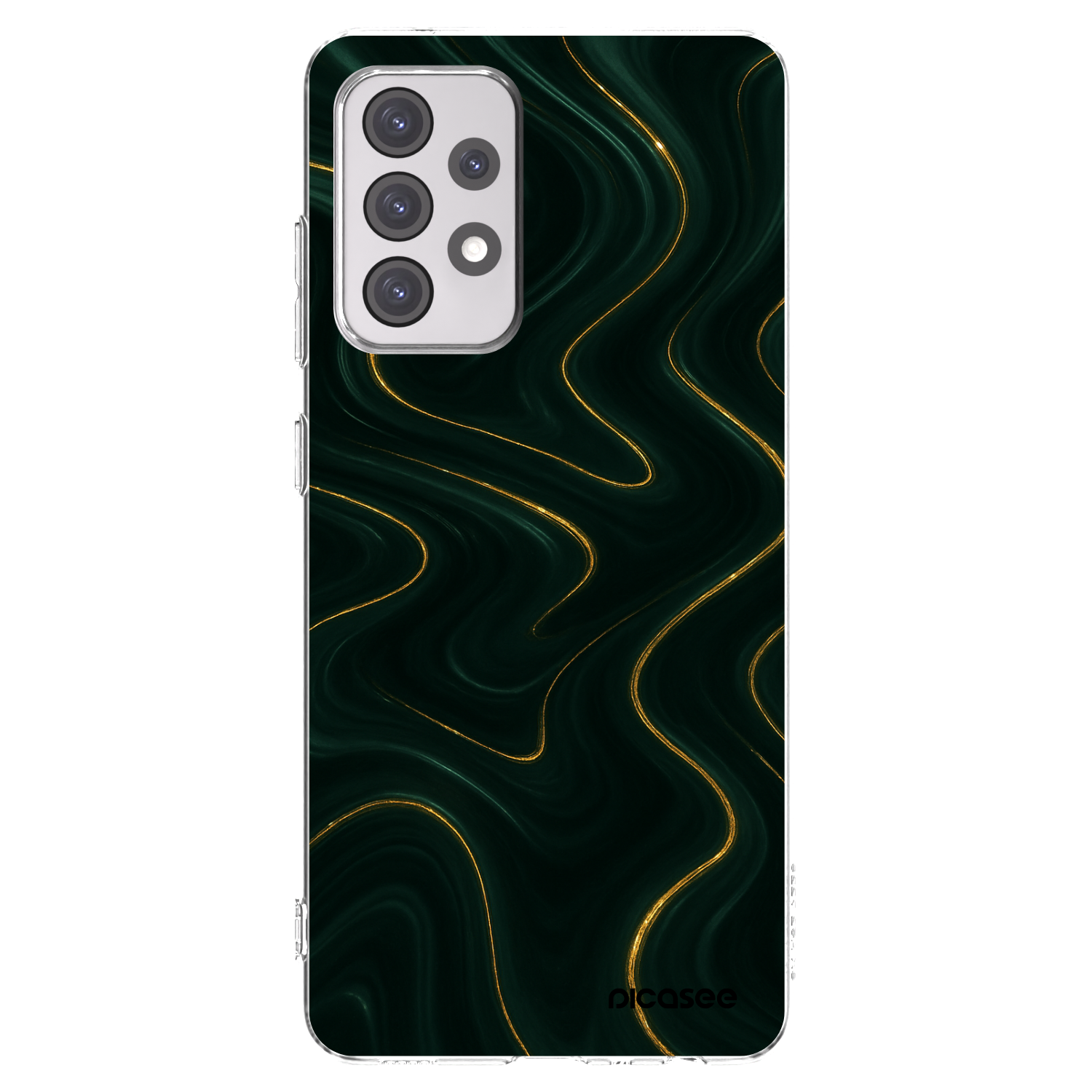 Picasee silikonový průhledný obal pro Samsung Galaxy A52s 5G A528B - Vawes