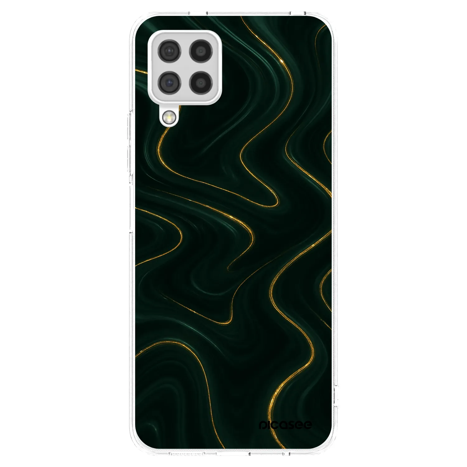 Picasee silikonový průhledný obal pro Samsung Galaxy A22 A225F 4G - Vawes