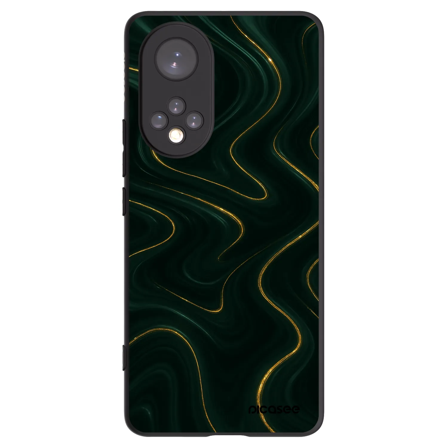 Picasee silikonový černý obal pro Honor 50 5G - Vawes