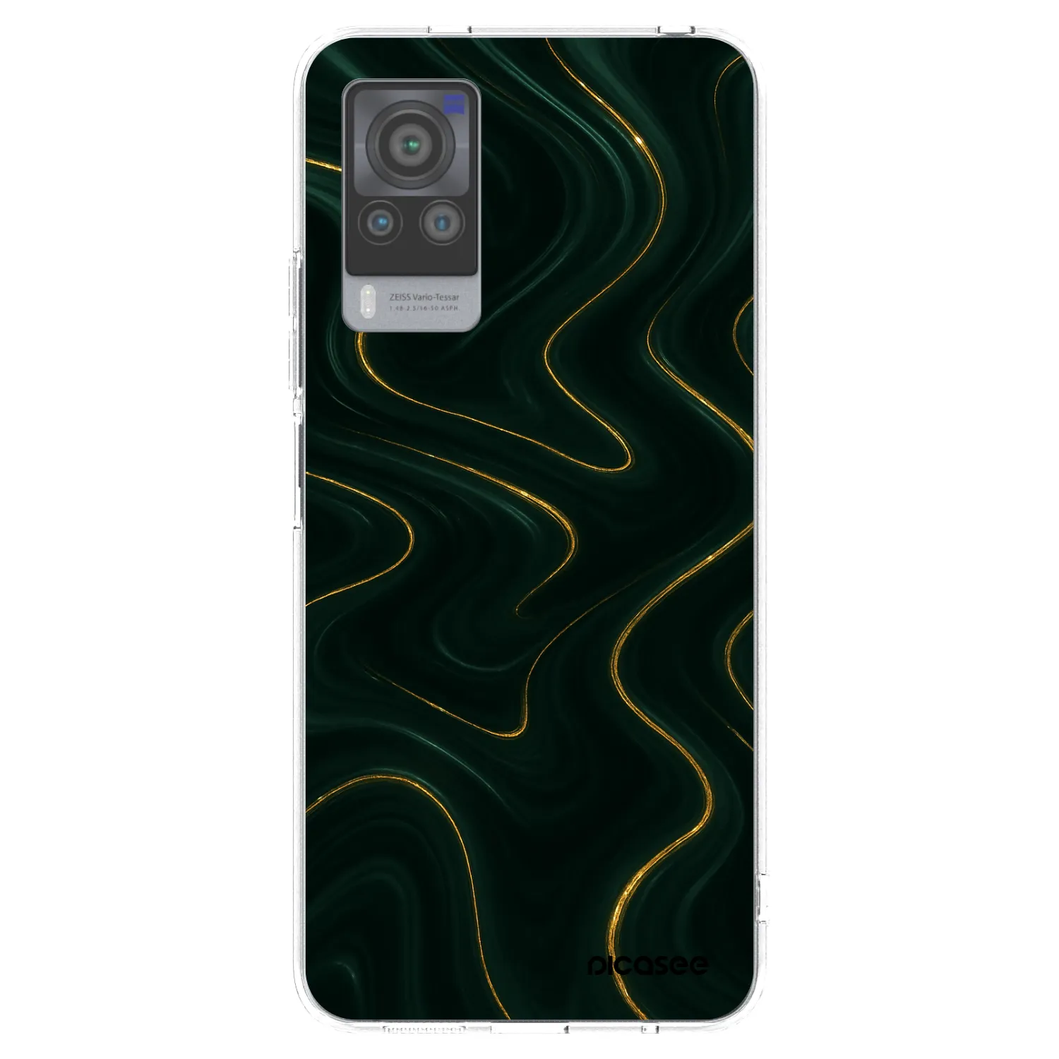 Picasee silikonový průhledný obal pro Vivo X60 Pro 5G - Vawes
