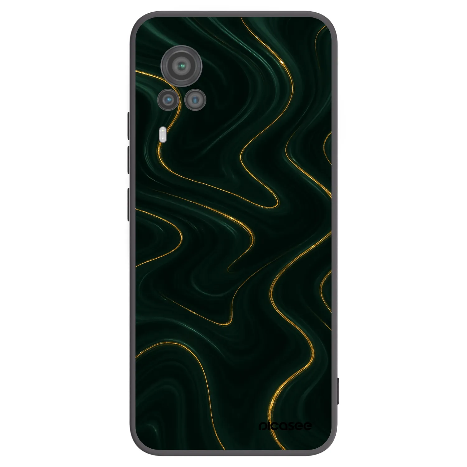 Picasee silikonový černý obal pro Vivo X60 Pro 5G - Vawes