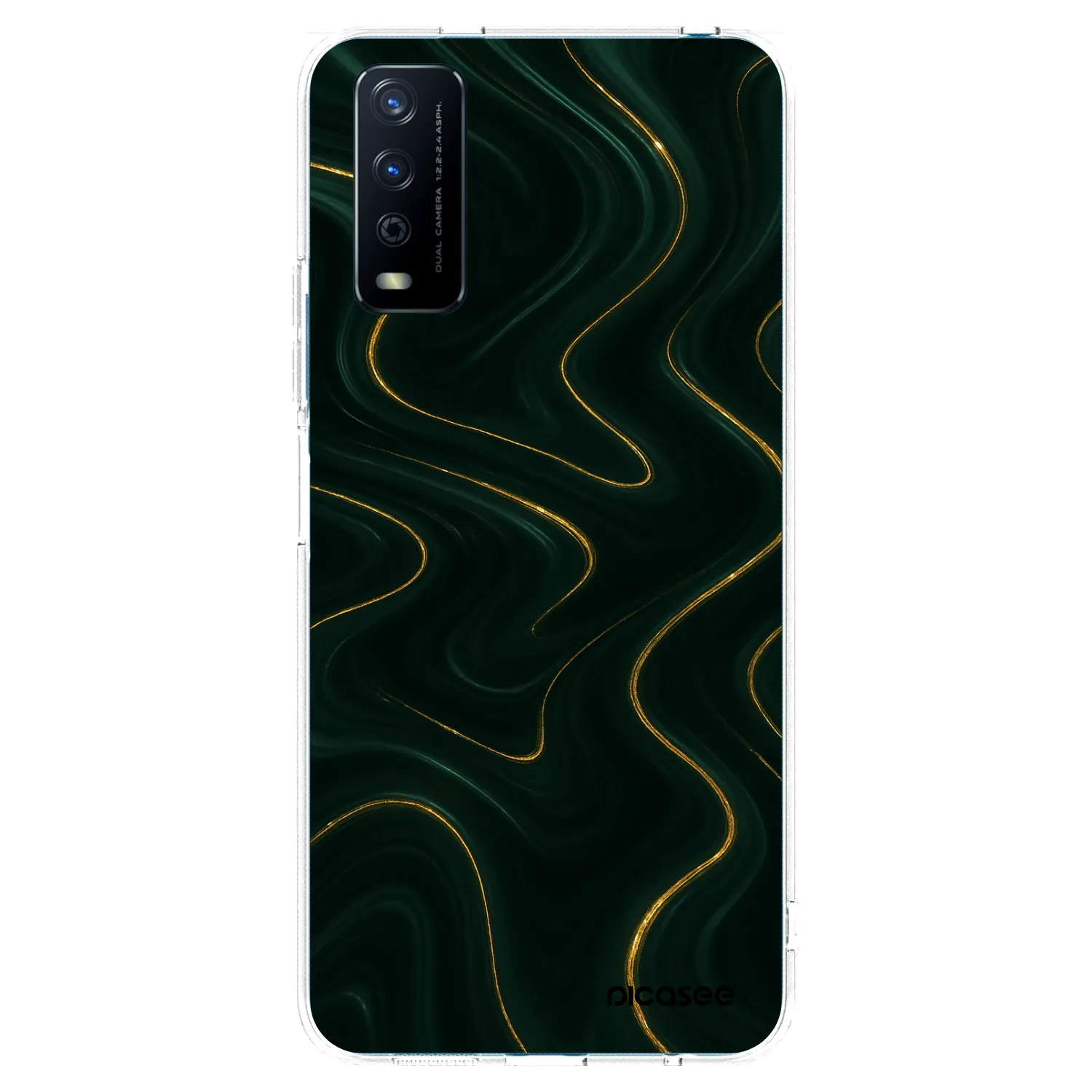 Picasee silikonový průhledný obal pro Vivo Y11s - Vawes