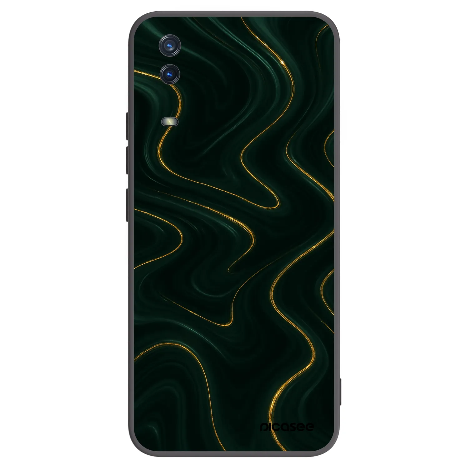 Picasee silikonový černý obal pro Vivo Y11s - Vawes