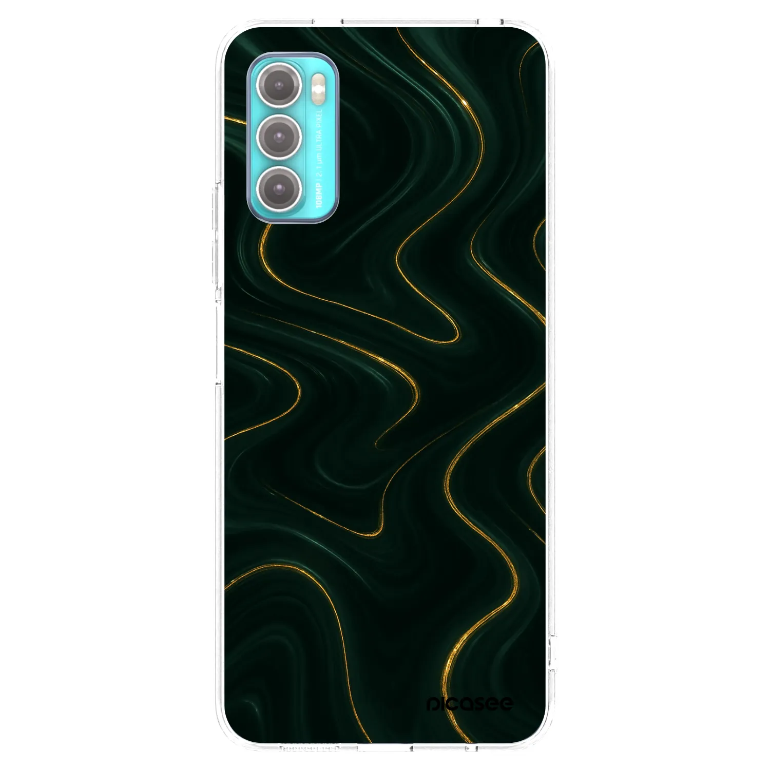 Picasee silikonový průhledný obal pro Motorola Moto G60 - Vawes