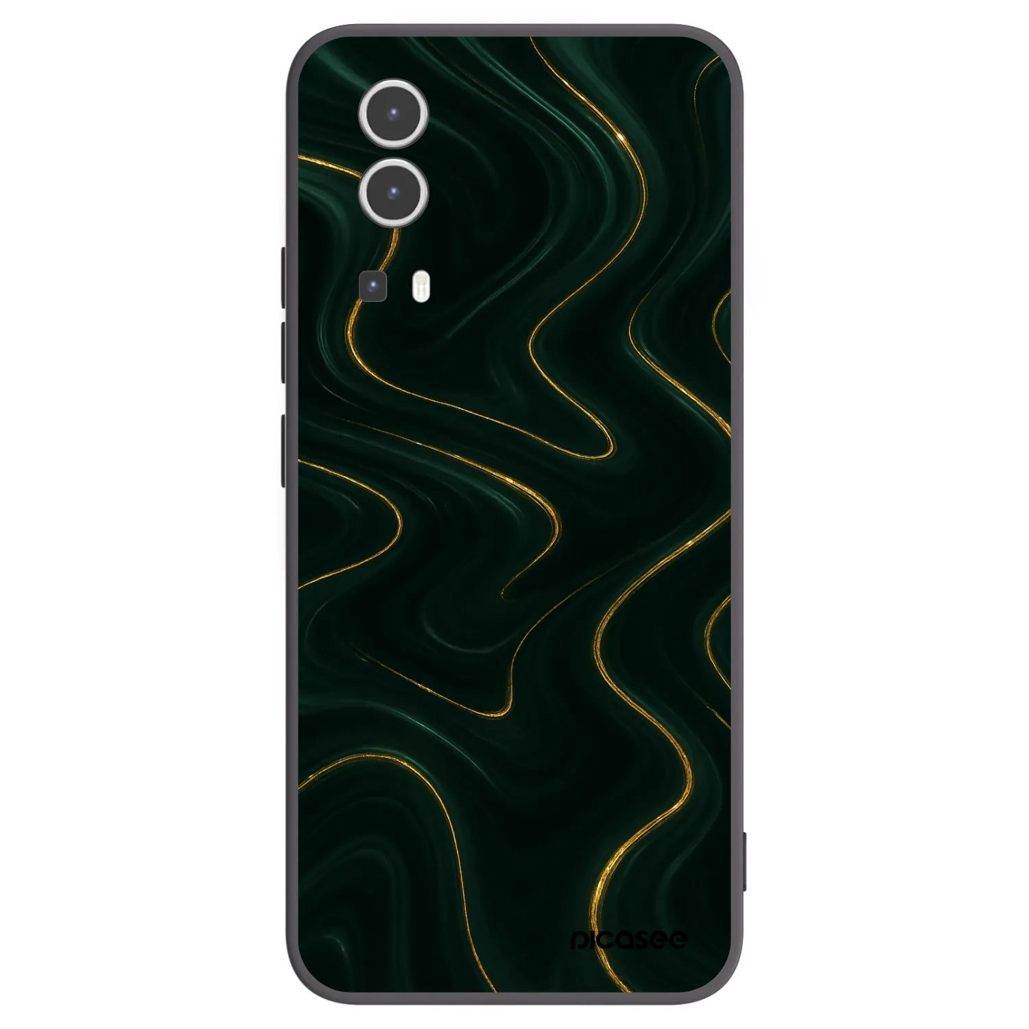 Picasee silikonový černý obal pro Vivo Y72 5G - Vawes