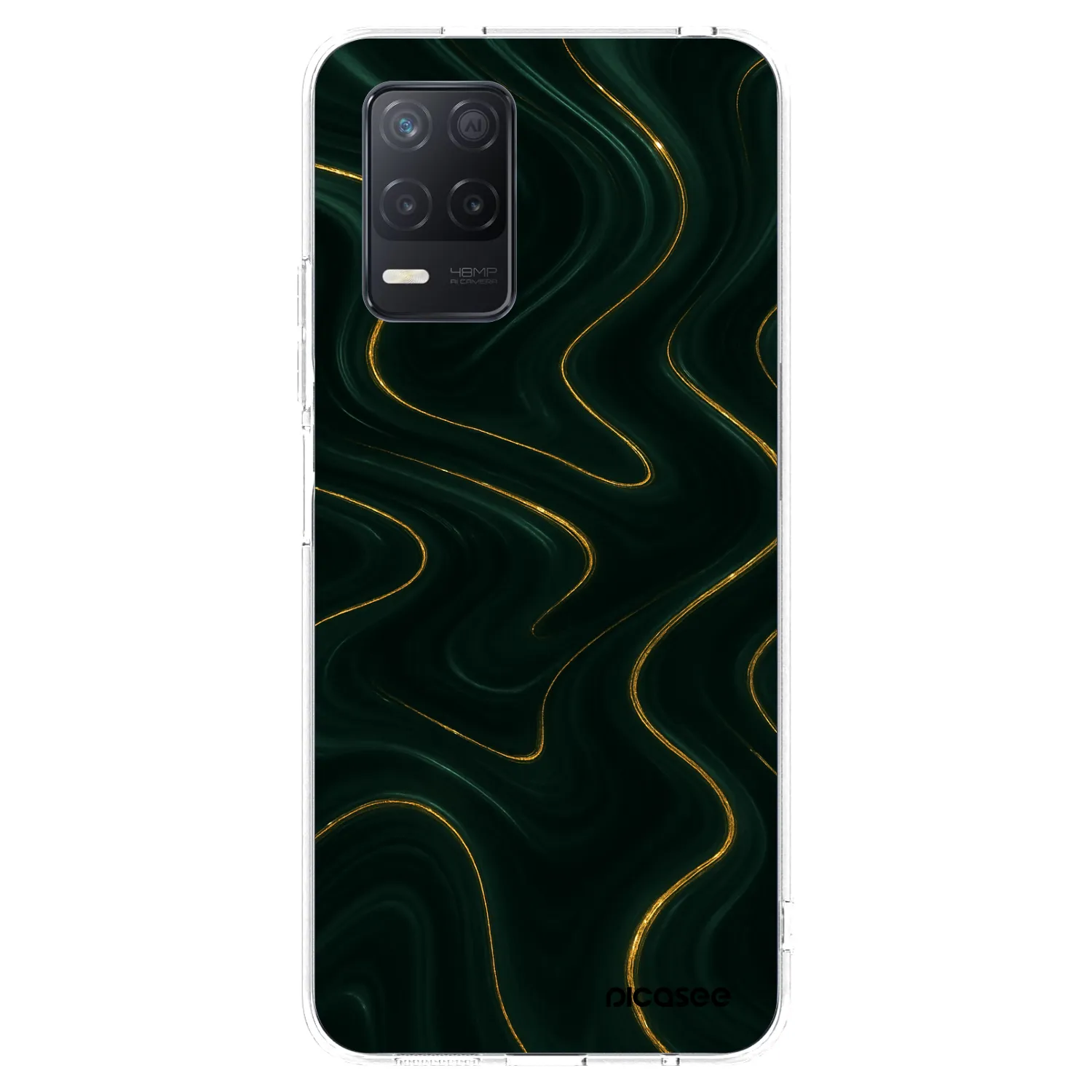 Picasee silikonový průhledný obal pro Realme 8 5G - Vawes