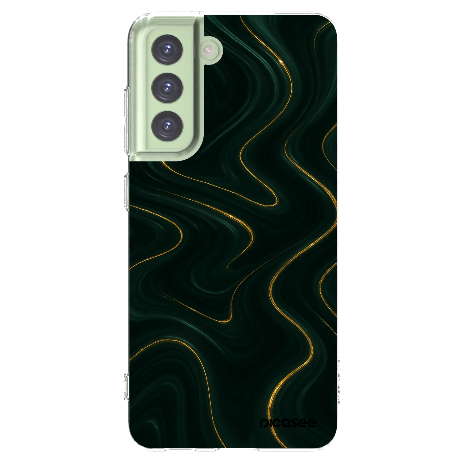 Picasee silikonový průhledný obal pro Samsung Galaxy S21 FE 5G - Vawes