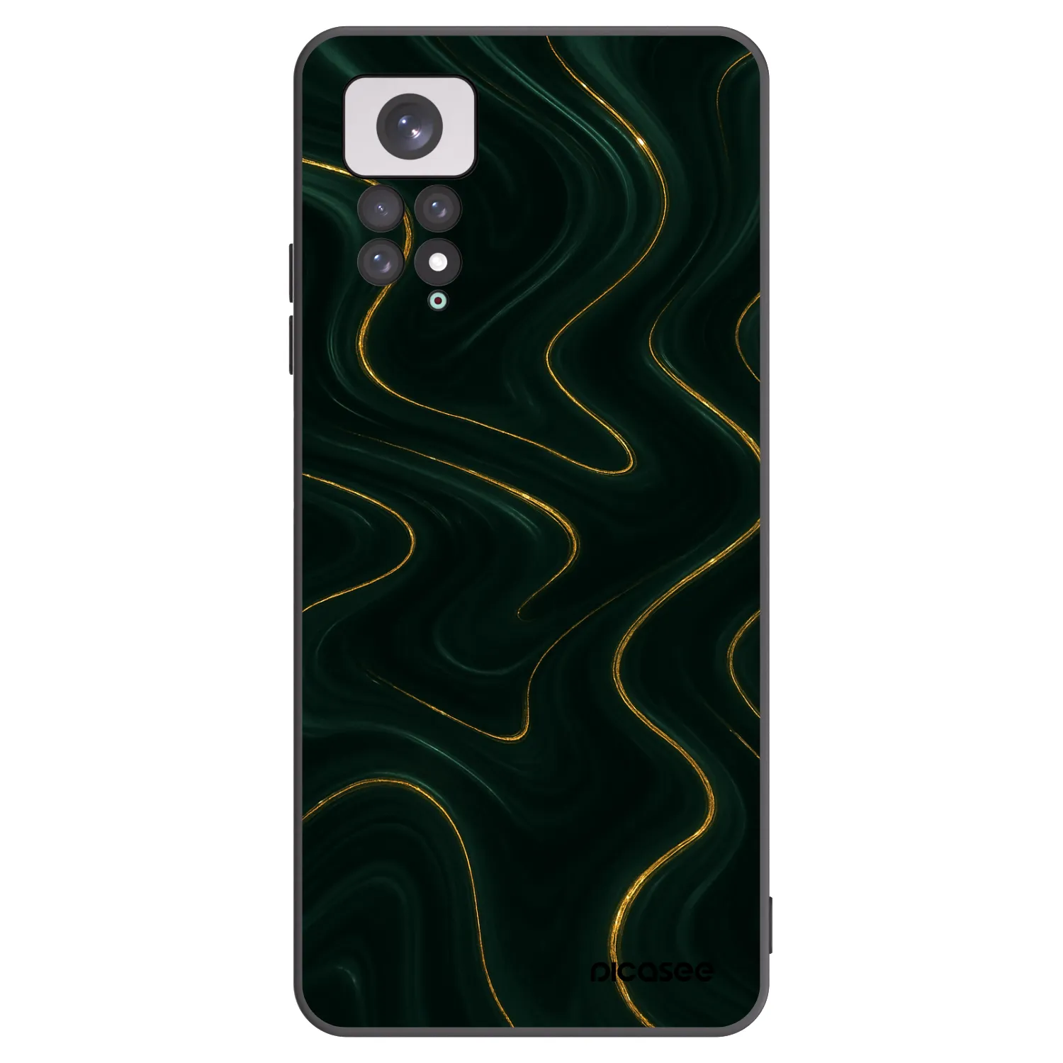 Picasee silikonový černý obal pro Xiaomi Redmi Note 11 - Vawes