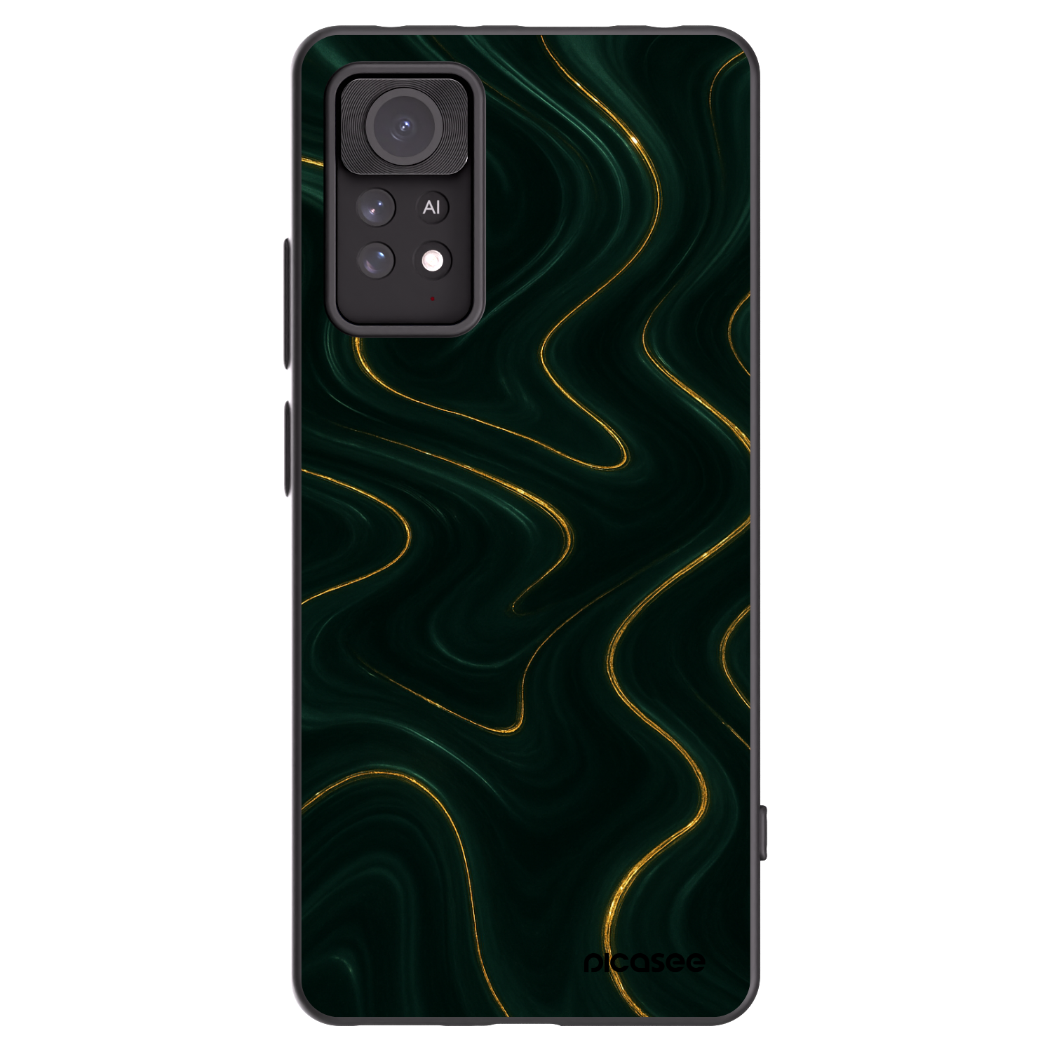 Picasee silikonový černý obal pro Xiaomi Redmi Note 11 Pro - Vawes