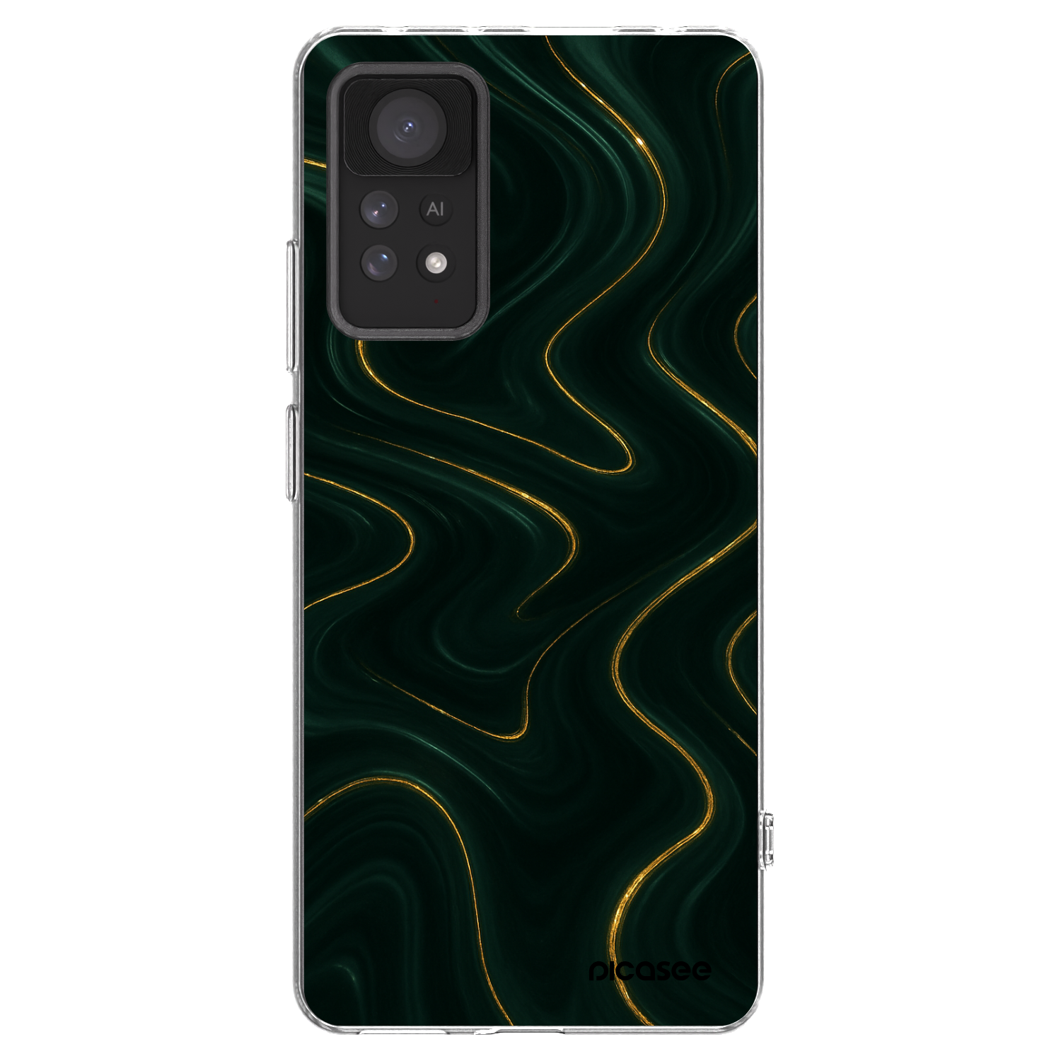 Picasee silikonový průhledný obal pro Xiaomi Redmi Note 11 Pro 5G - Vawes