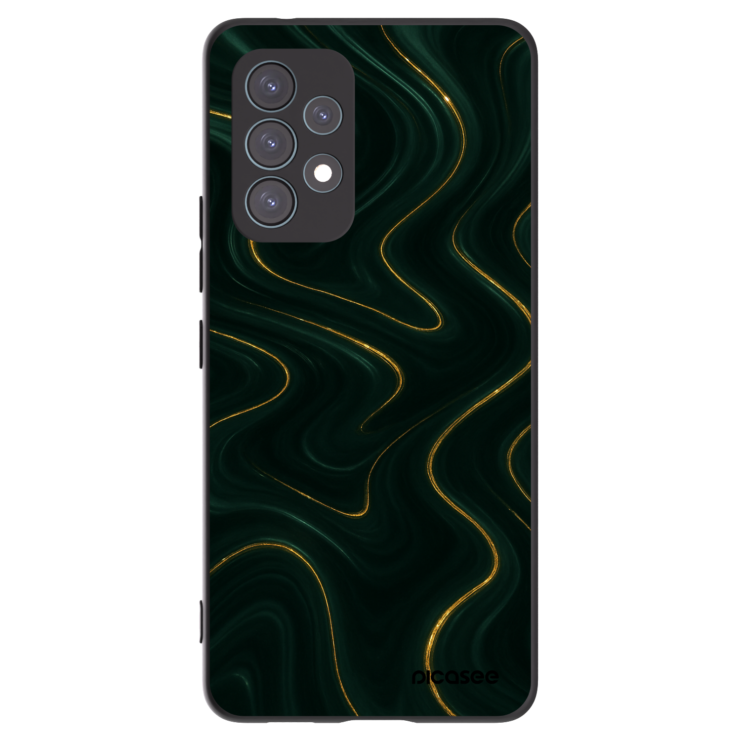 Picasee silikonový černý obal pro Samsung Galaxy A53 5G A536 - Vawes