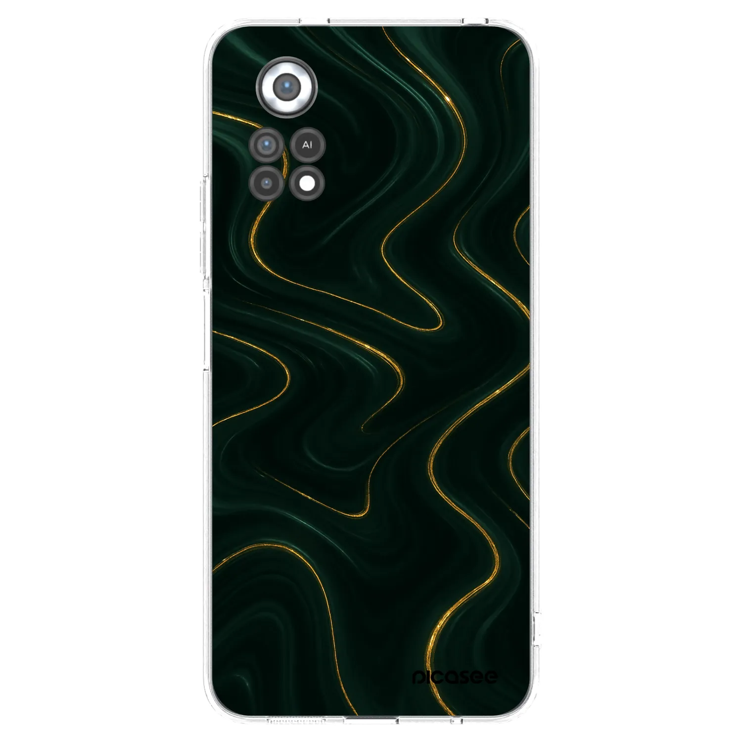 Picasee silikonový průhledný obal pro Xiaomi Poco X4 Pro 5G - Vawes