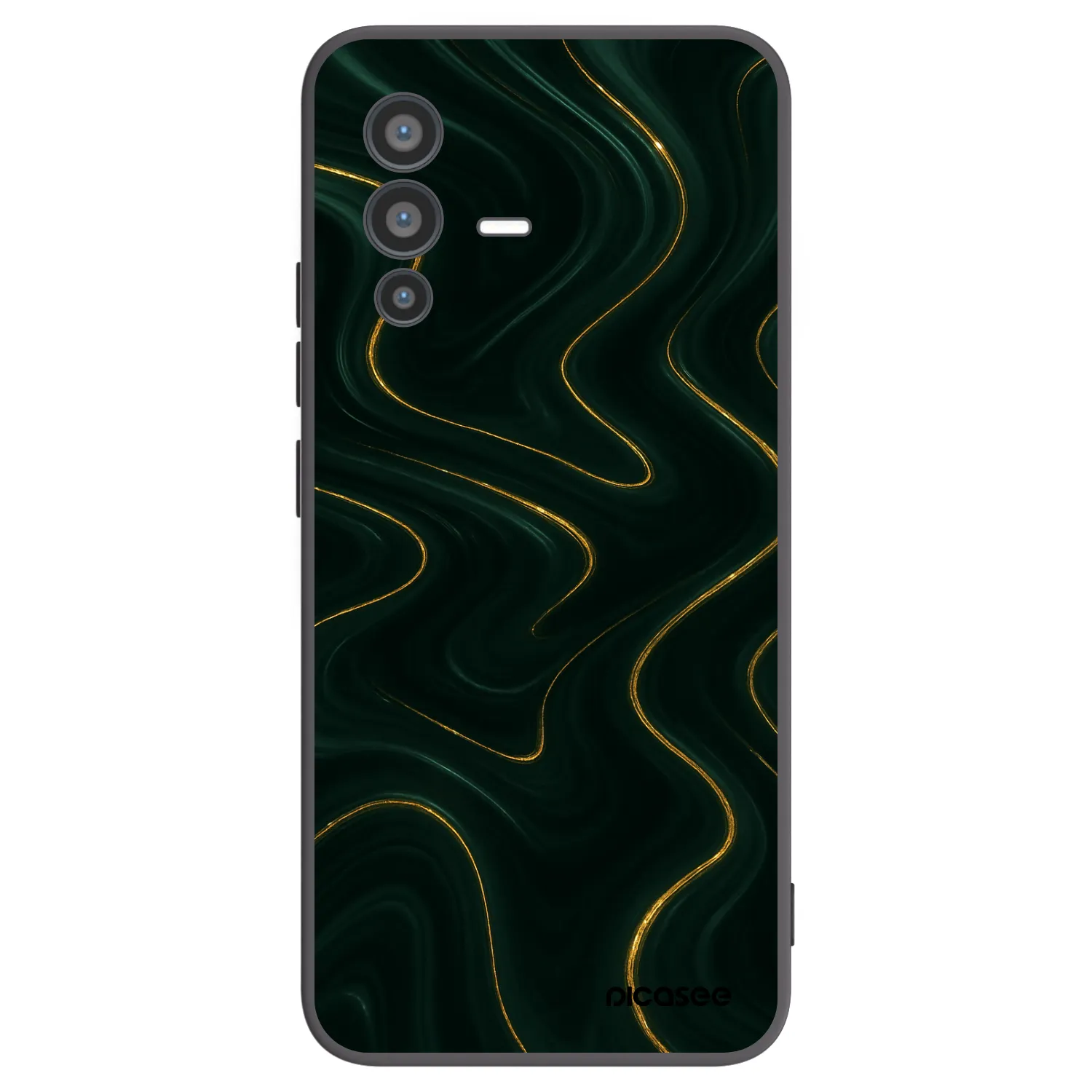 Picasee silikonový černý obal pro Vivo V23 5G - Vawes