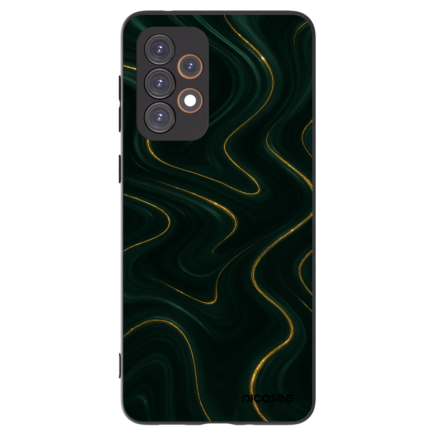 Picasee silikonový černý obal pro Samsung Galaxy A33 5G A336 - Vawes