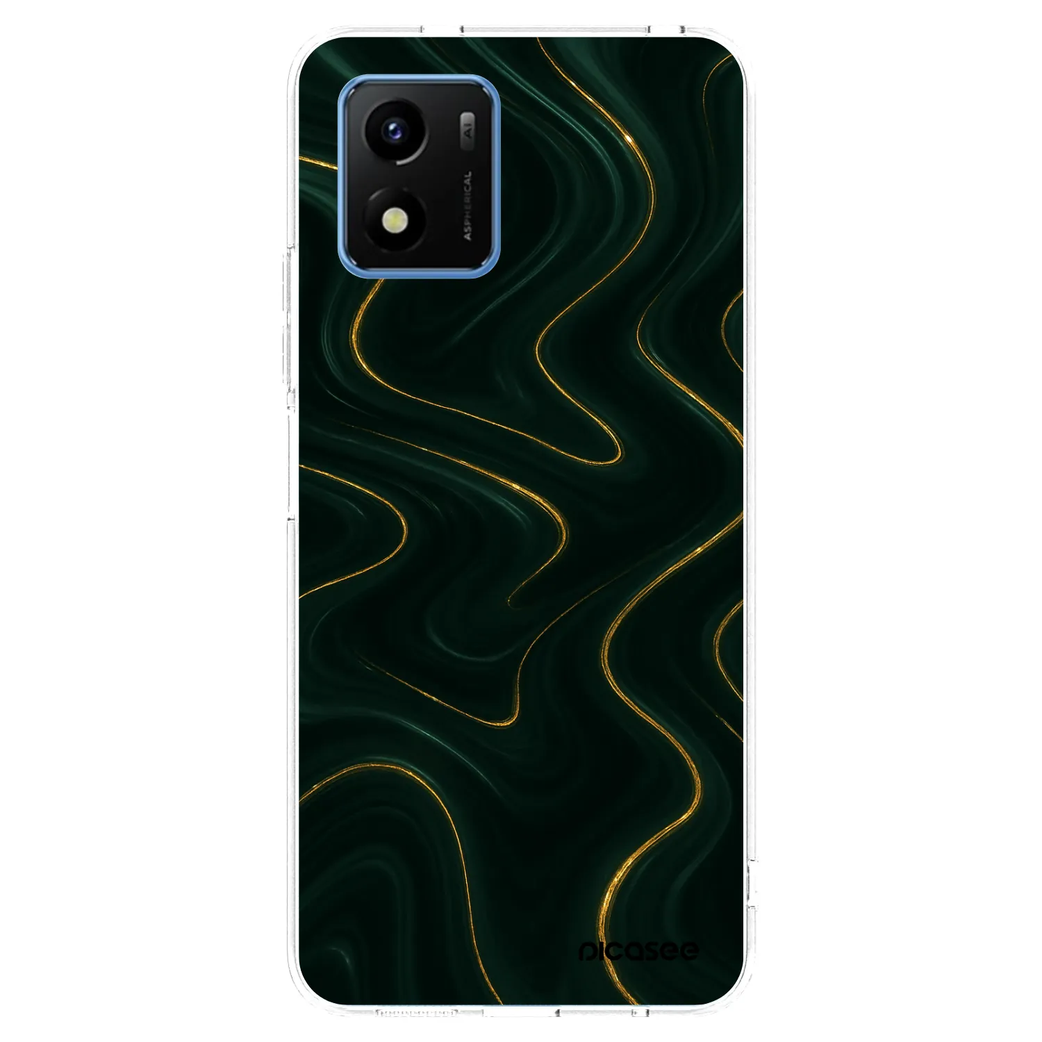 Picasee silikonový průhledný obal pro Vivo Y01 - Vawes