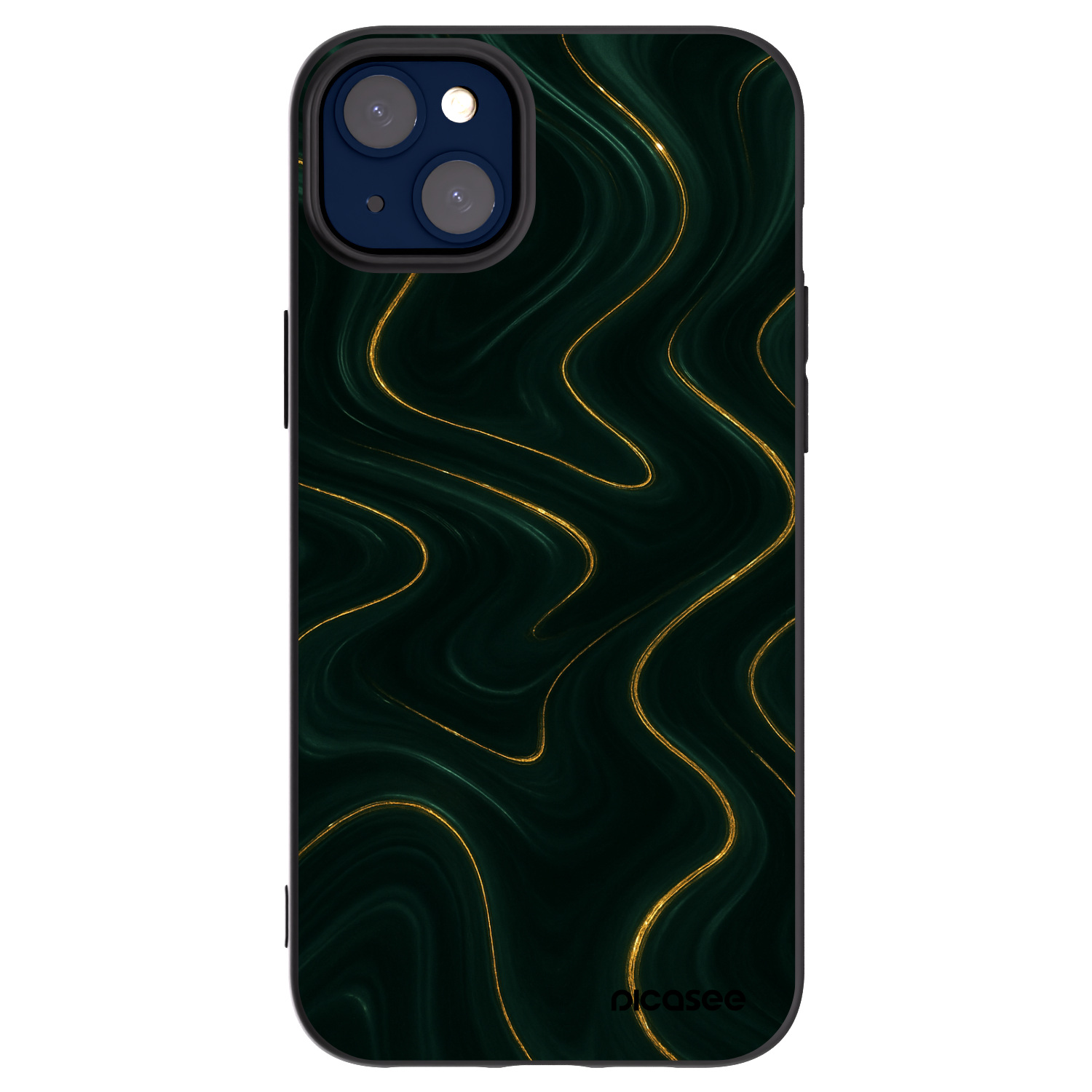 Picasee silikonový černý obal pro Apple iPhone 14 Plus - Vawes