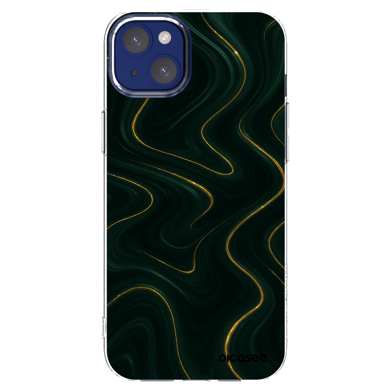 Picasee silikonový průhledný obal pro Apple iPhone 14 Plus - Vawes