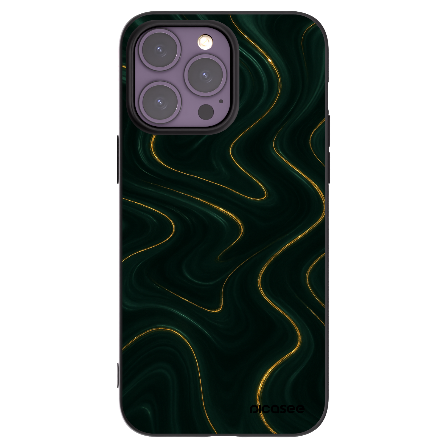 Picasee silikonový černý obal pro Apple iPhone 14 Pro Max - Vawes
