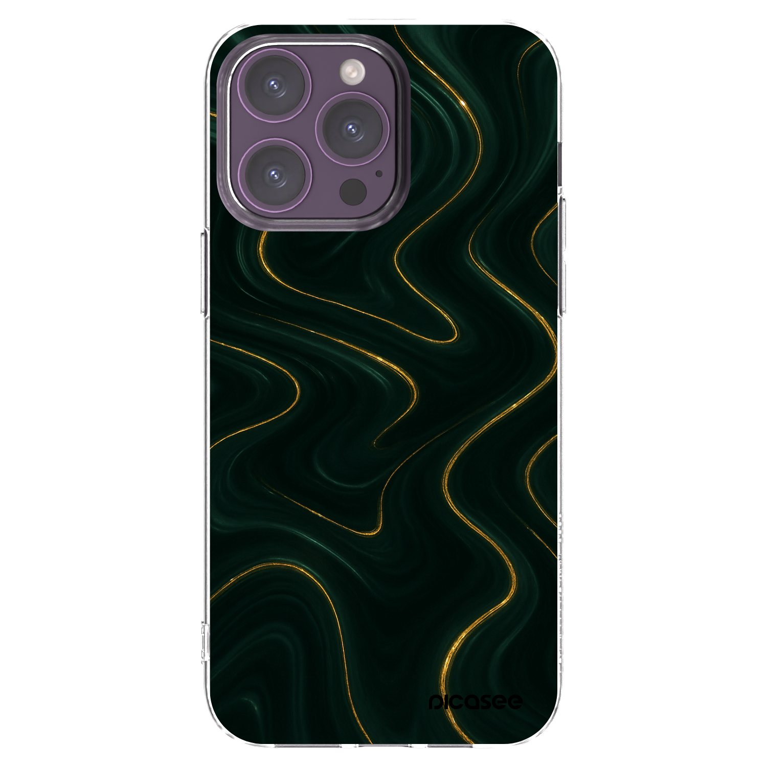 Picasee silikonový průhledný obal pro Apple iPhone 14 Pro Max - Vawes
