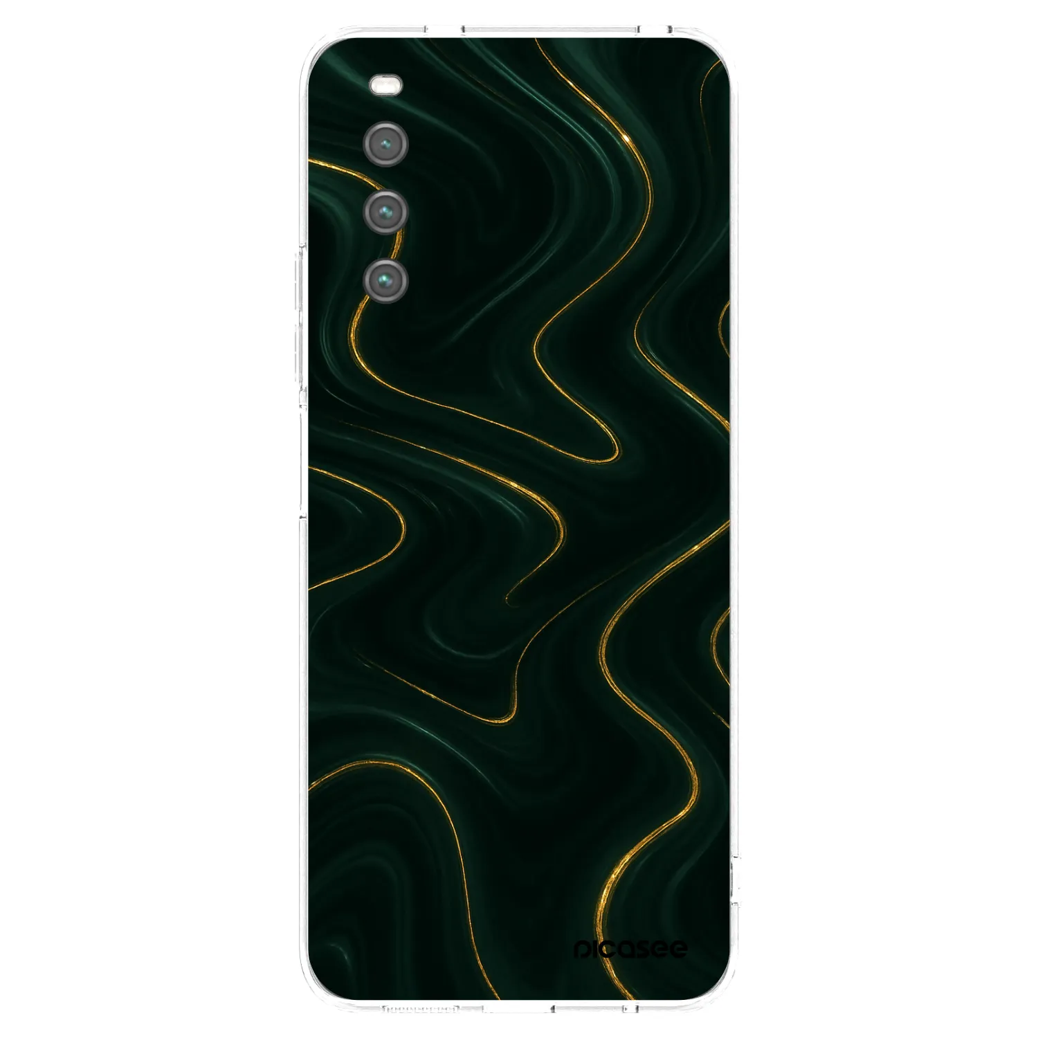 Picasee silikonový průhledný obal pro Sony Xperia 10 IV 5G - Vawes