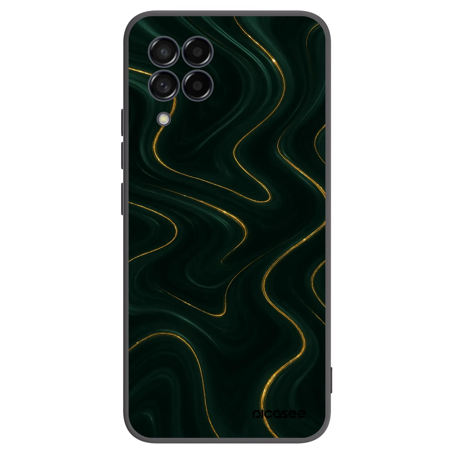 Picasee silikonový černý obal pro Samsung Galaxy M53 5G - Vawes