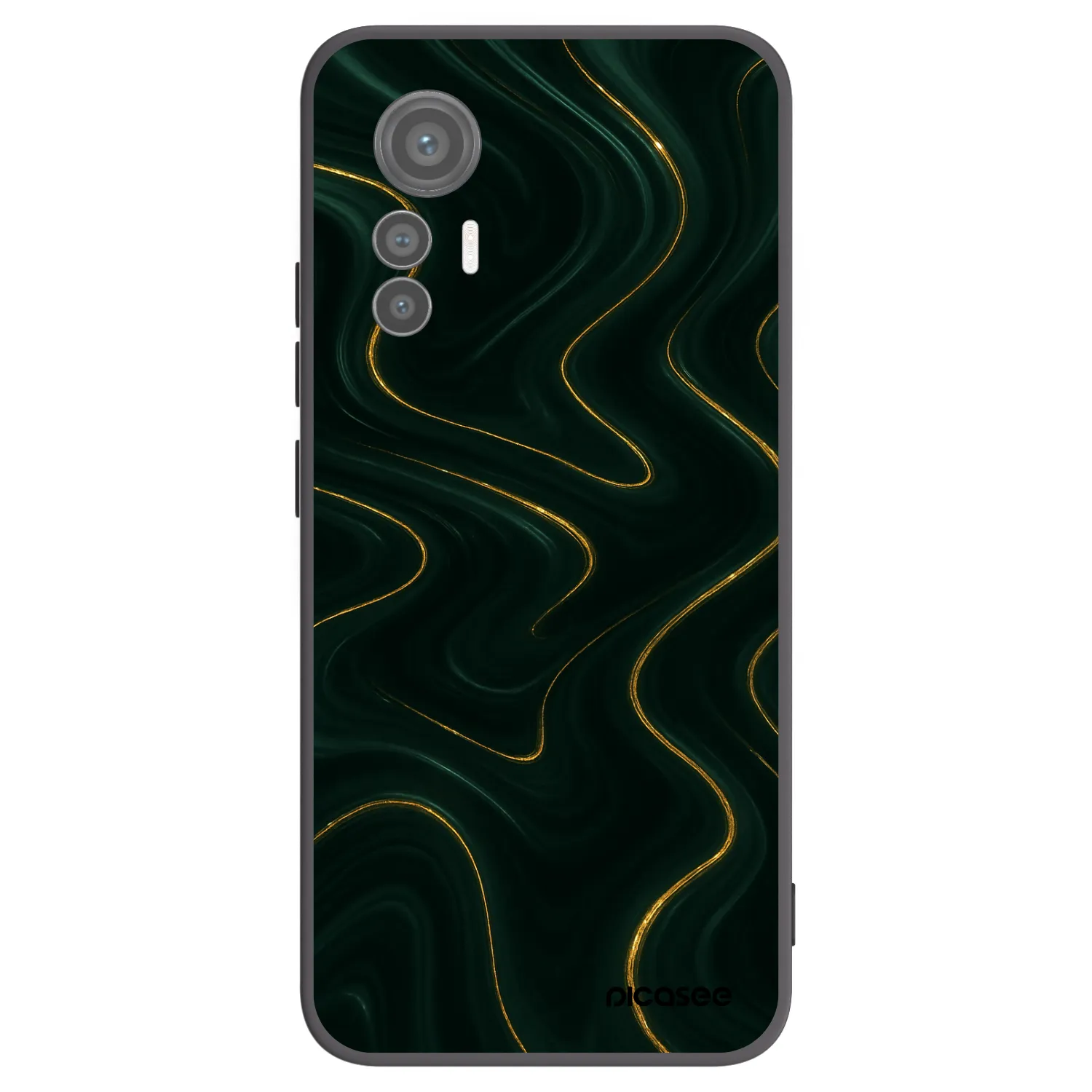 Picasee silikonový černý obal pro Xiaomi 12 Lite - Vawes