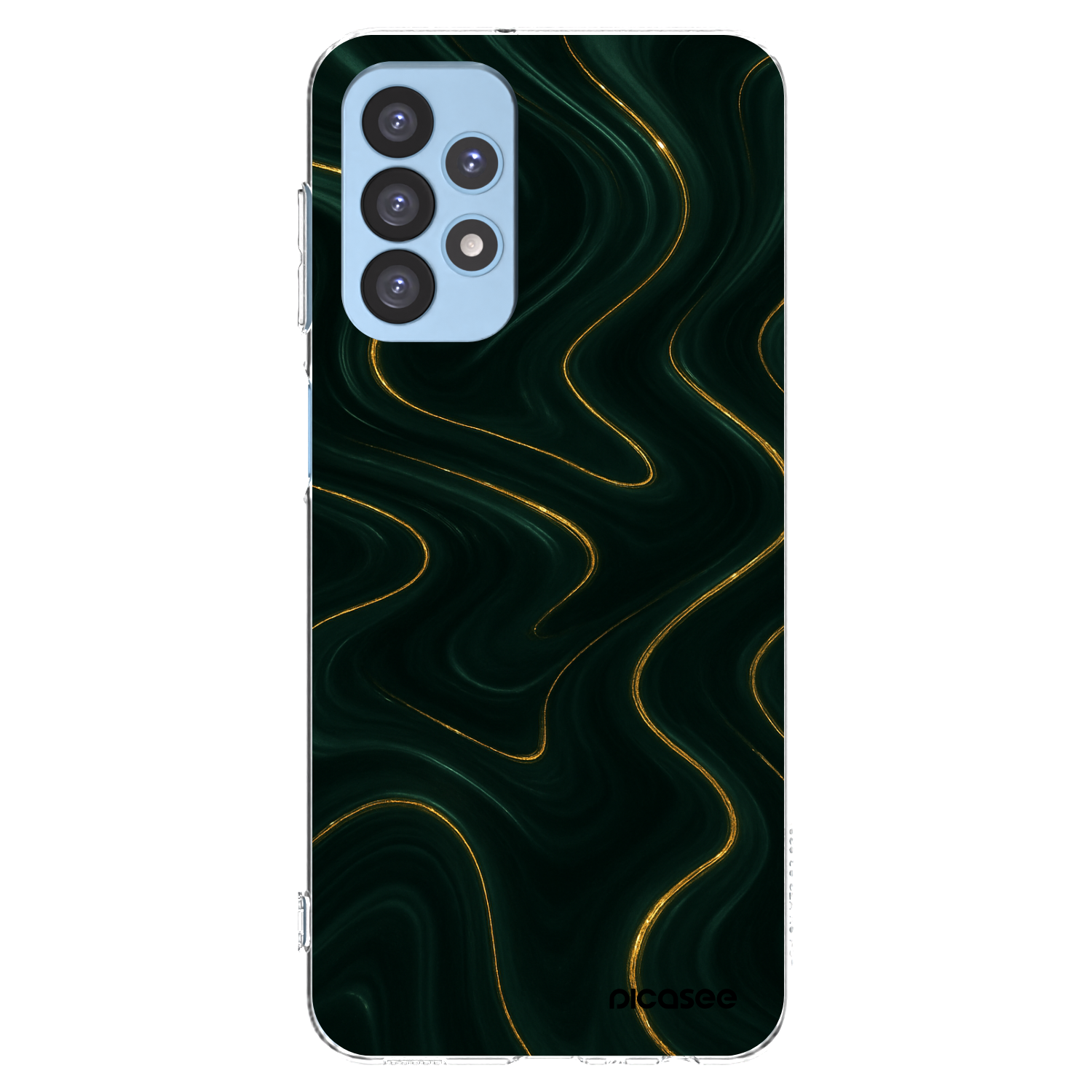 Picasee silikonový průhledný obal pro Samsung Galaxy A23 A235F 4G - Vawes
