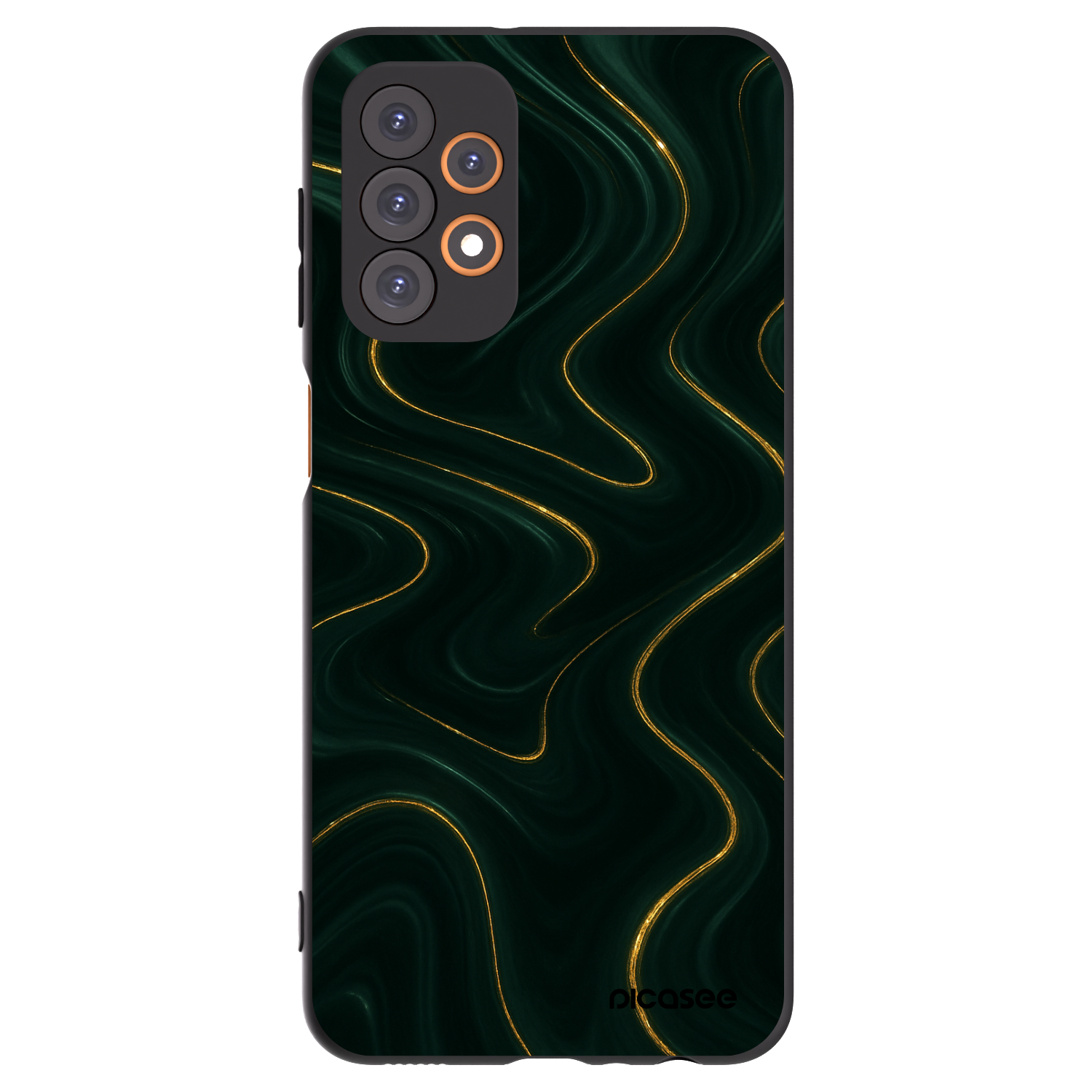 Picasee silikonový černý obal pro Samsung Galaxy A23 A236B 5G - Vawes