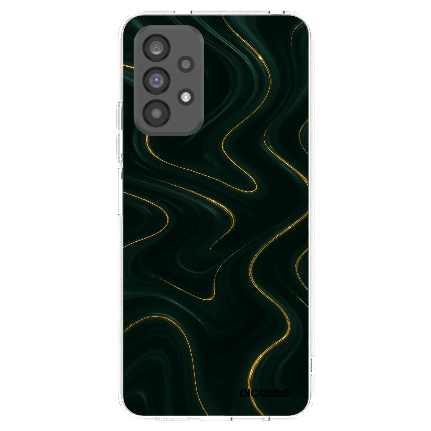 Picasee silikonový průhledný obal pro Samsung Galaxy A73 5G - Vawes