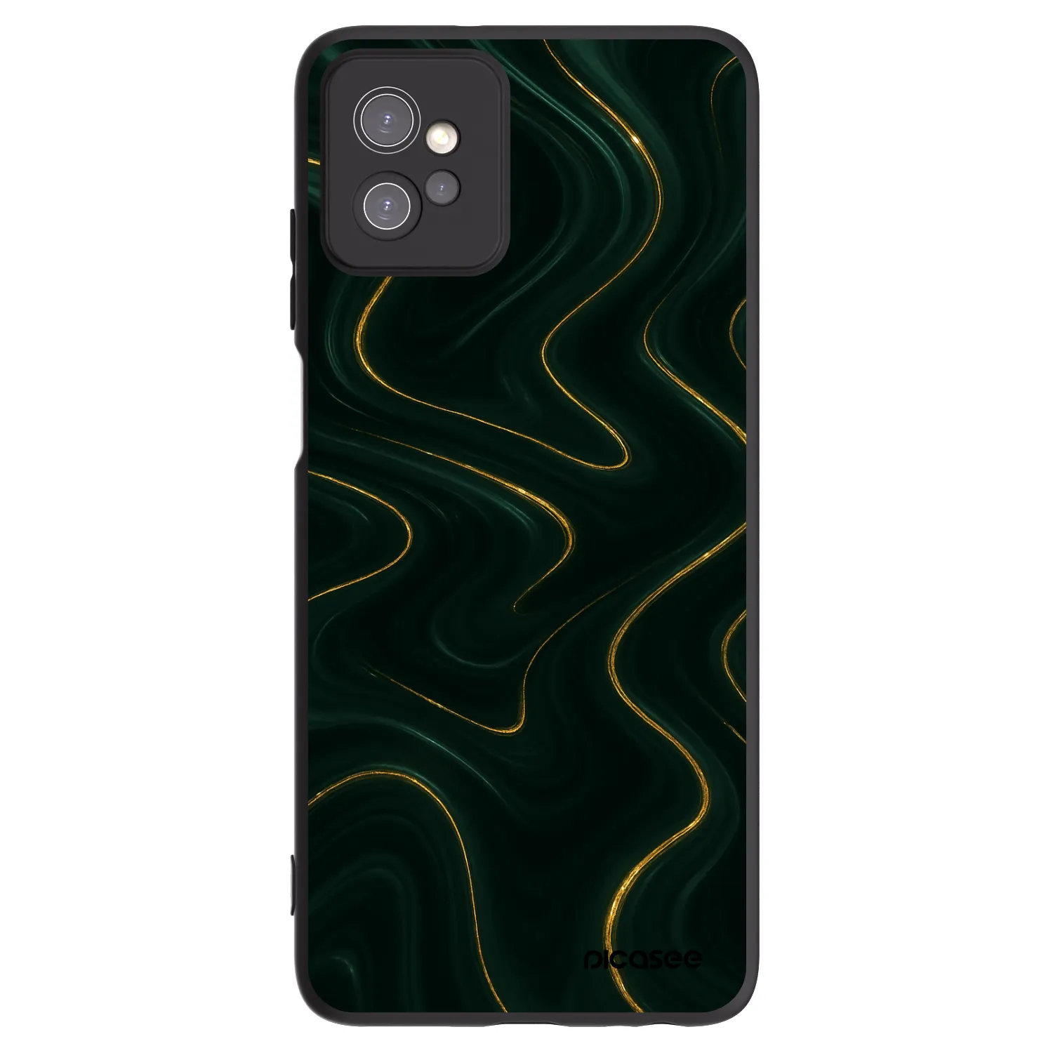 Picasee silikonový černý obal pro Motorola Moto G32 - Vawes