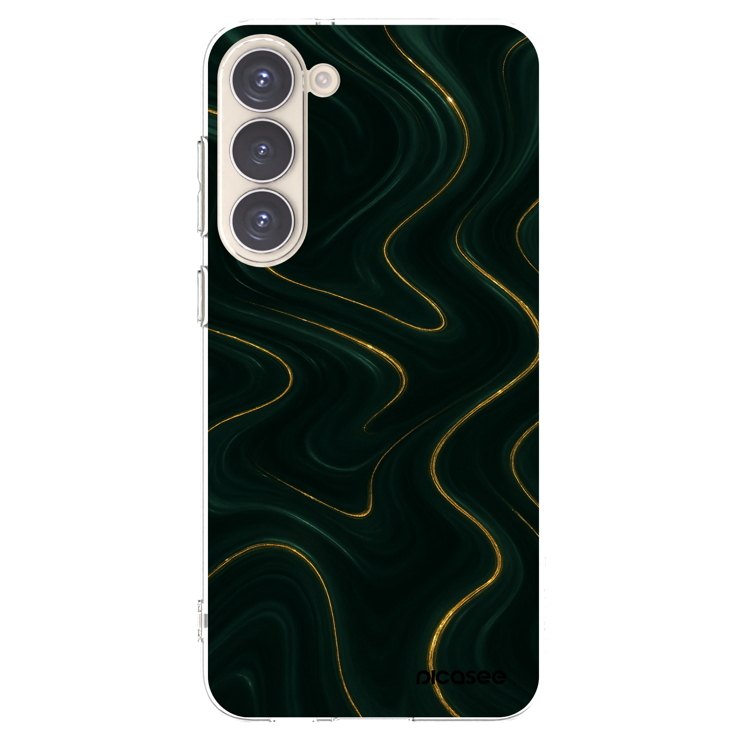 Picasee silikonový průhledný obal pro Samsung Galaxy S23+ 5G - Vawes