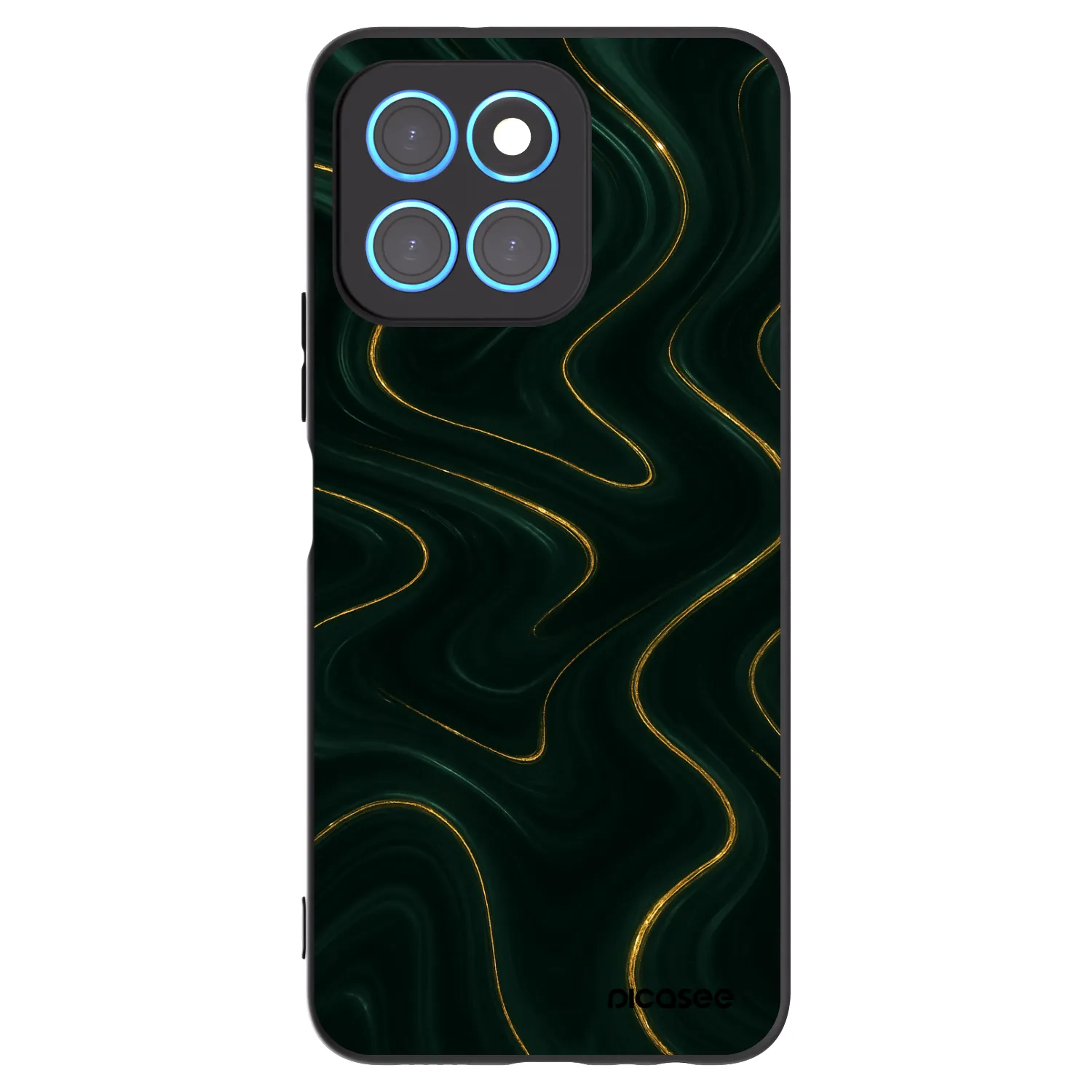 Picasee silikonový černý obal pro Honor X8 5G - Vawes