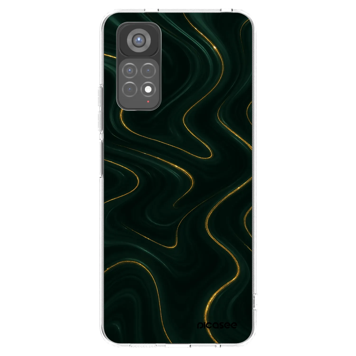 Picasee silikonový průhledný obal pro Xiaomi Redmi Note 11S 5G - Vawes