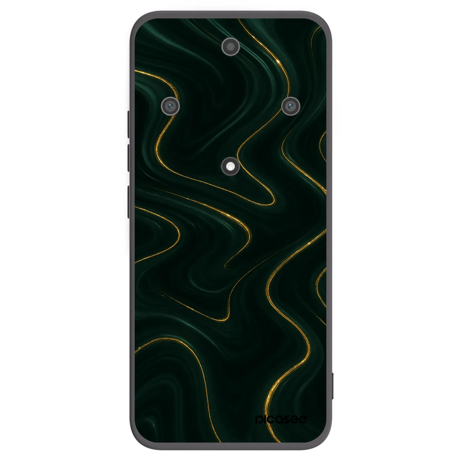 Picasee silikonový černý obal pro Honor Magic5 Lite 5G - Vawes