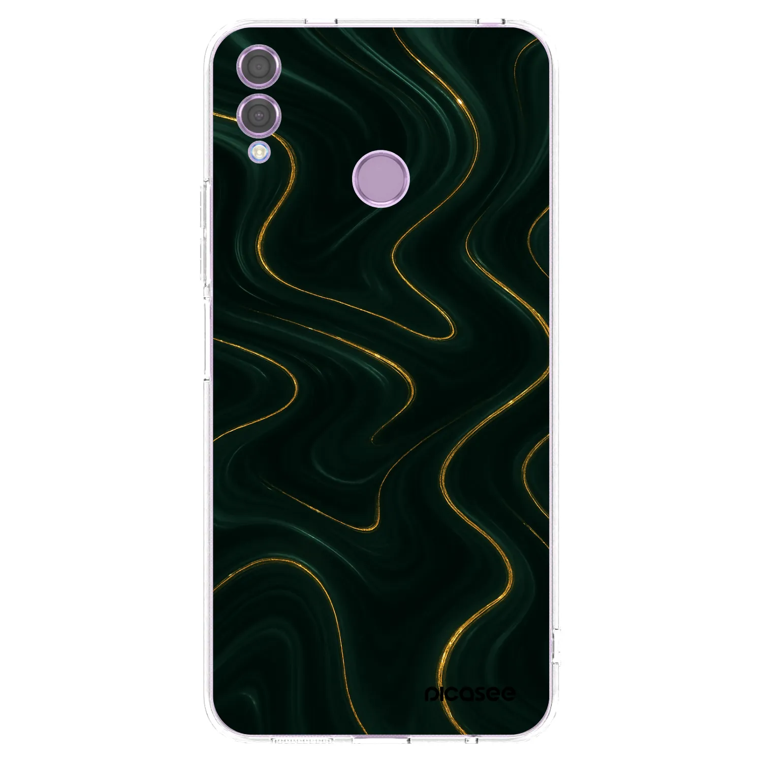 Picasee silikonový průhledný obal pro Honor 8X - Vawes