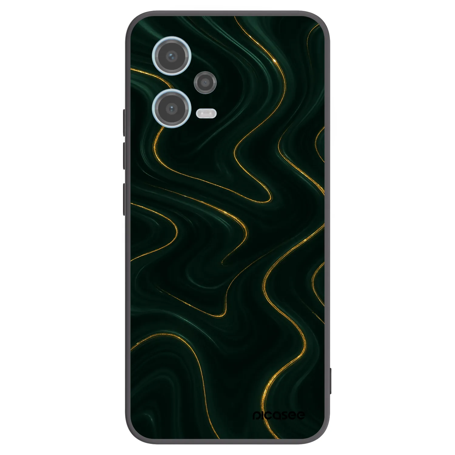 Picasee silikonový černý obal pro Xiaomi Redmi Note 12 5G - Vawes
