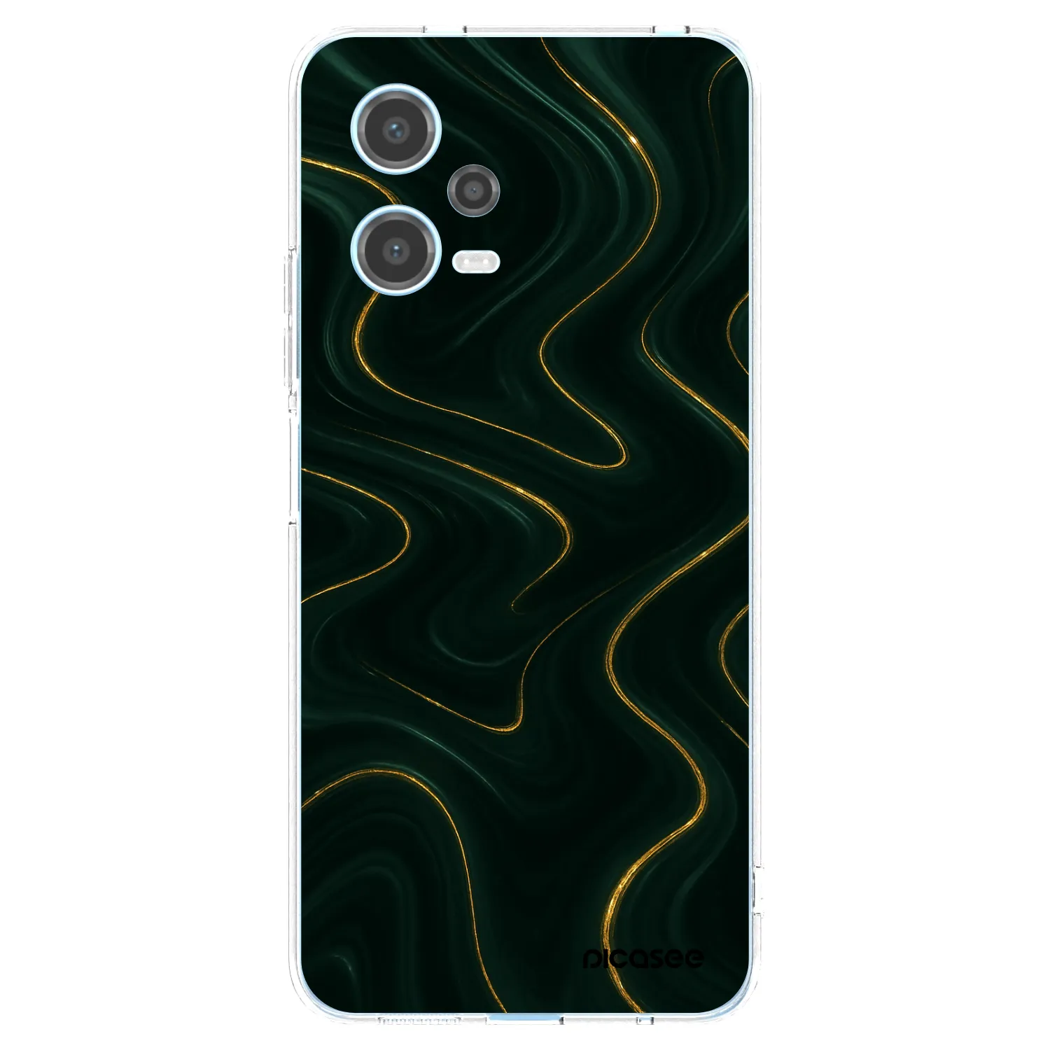 Picasee silikonový průhledný obal pro Xiaomi Redmi Note 12 5G - Vawes