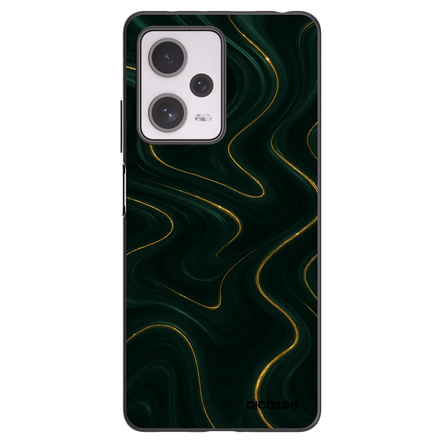 Picasee silikonový černý obal pro Xiaomi Redmi Note 12 Pro+ 5G - Vawes