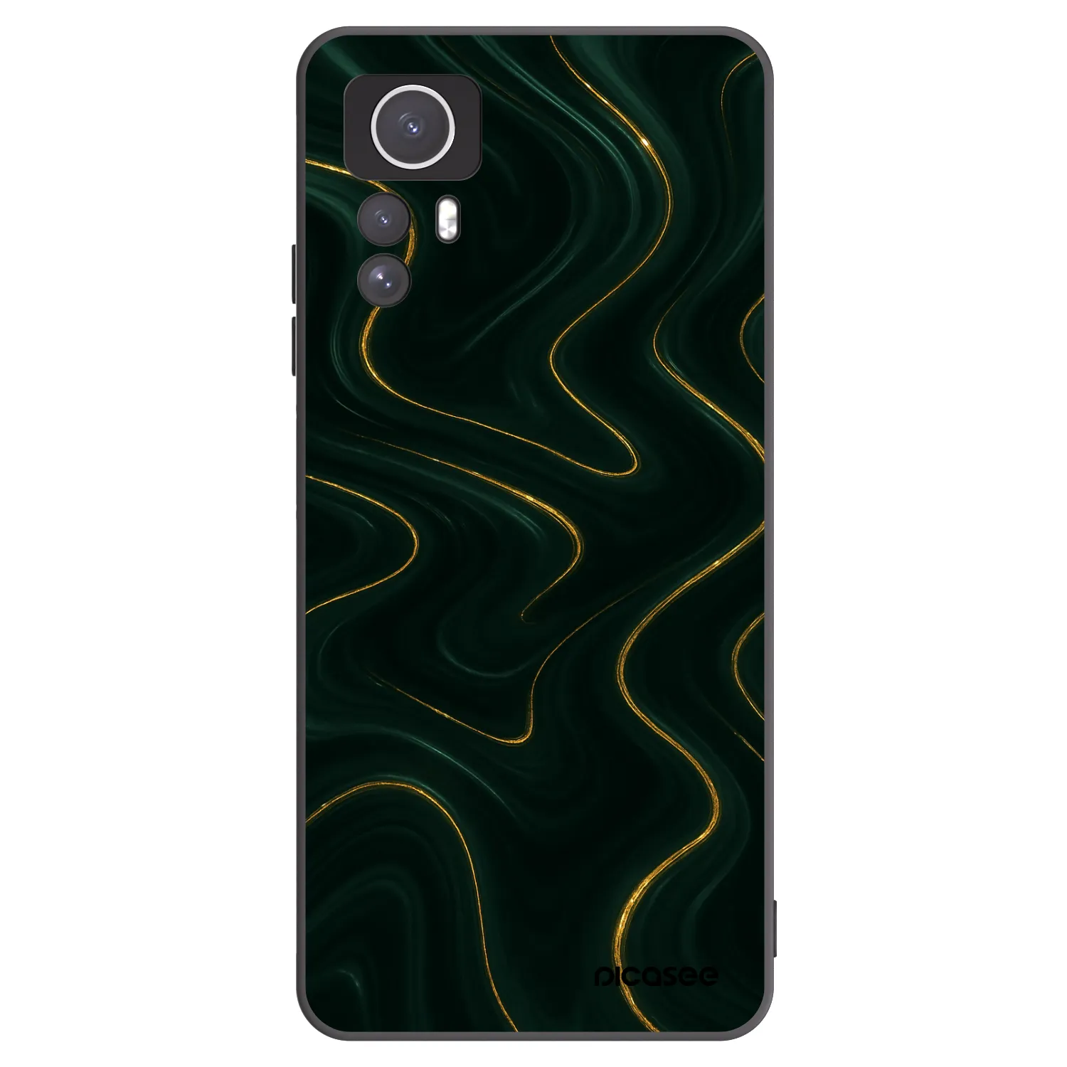 Picasee silikonový černý obal pro Xiaomi Redmi Note 12S - Vawes