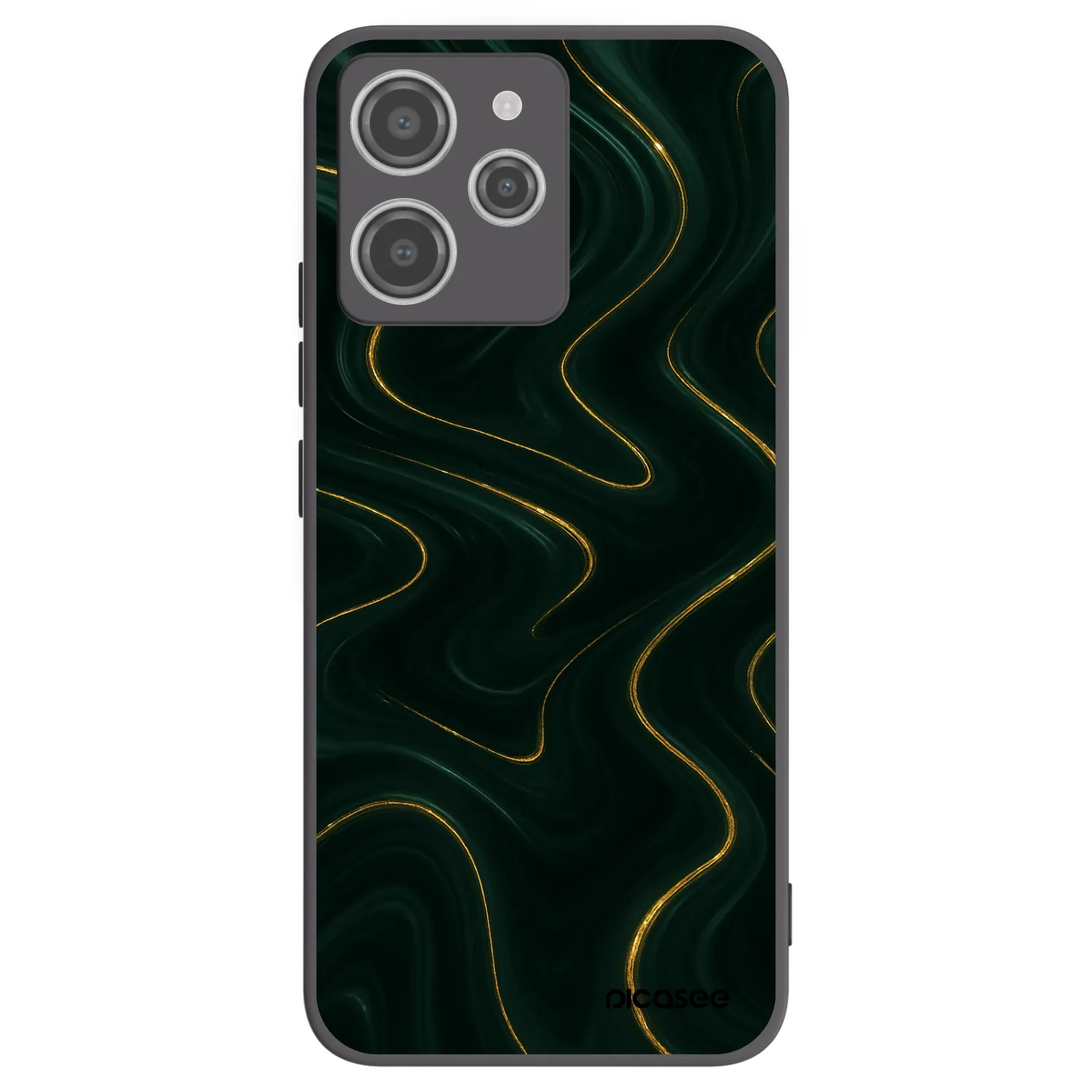 Picasee silikonový černý obal pro Xiaomi Redmi 12 4G - Vawes